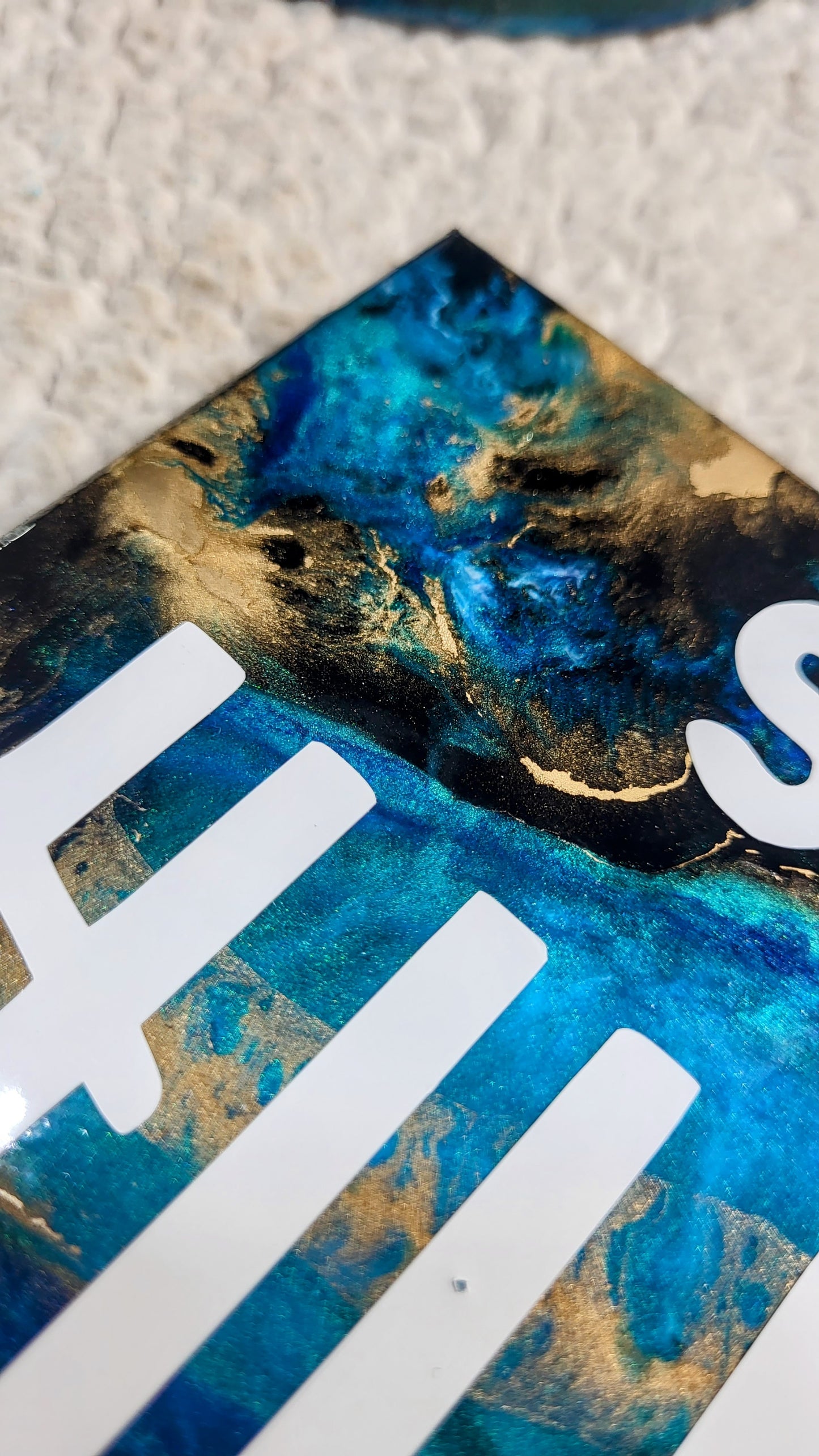 Stay Humble Hustle Hard Resin Wall Art