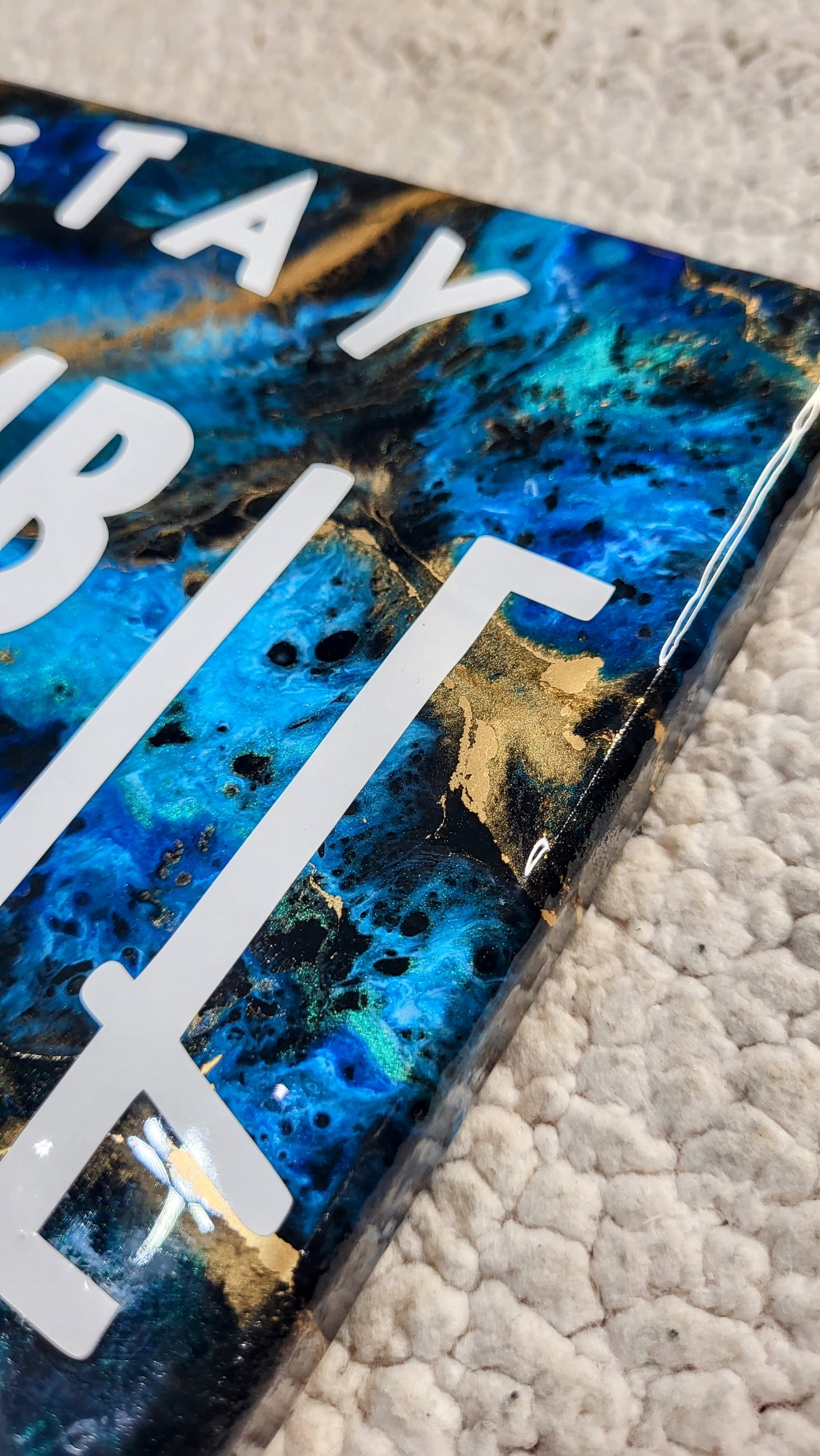 Stay Humble Hustle Hard Resin Wall Art
