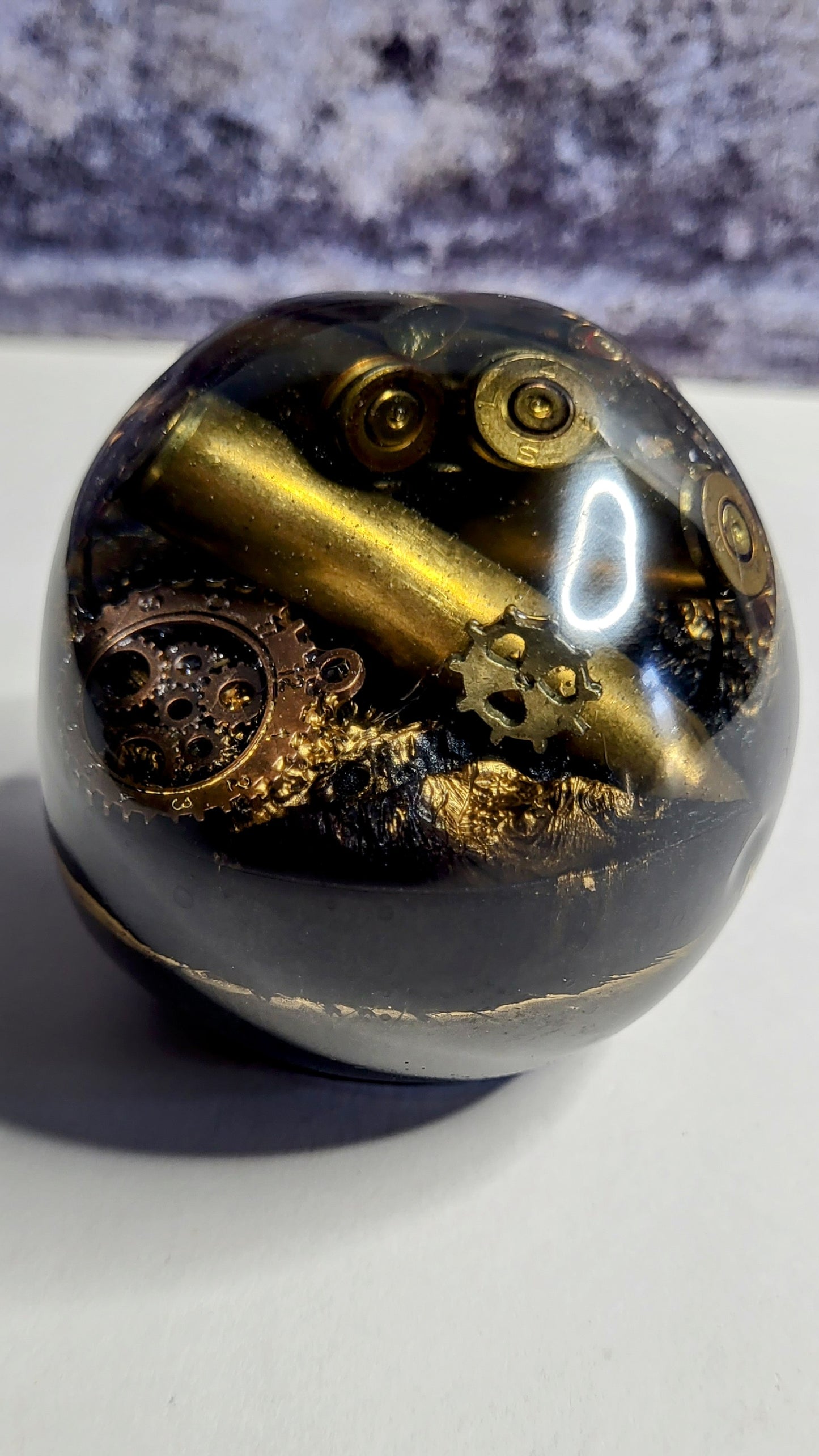 Gold Steampunk Skull