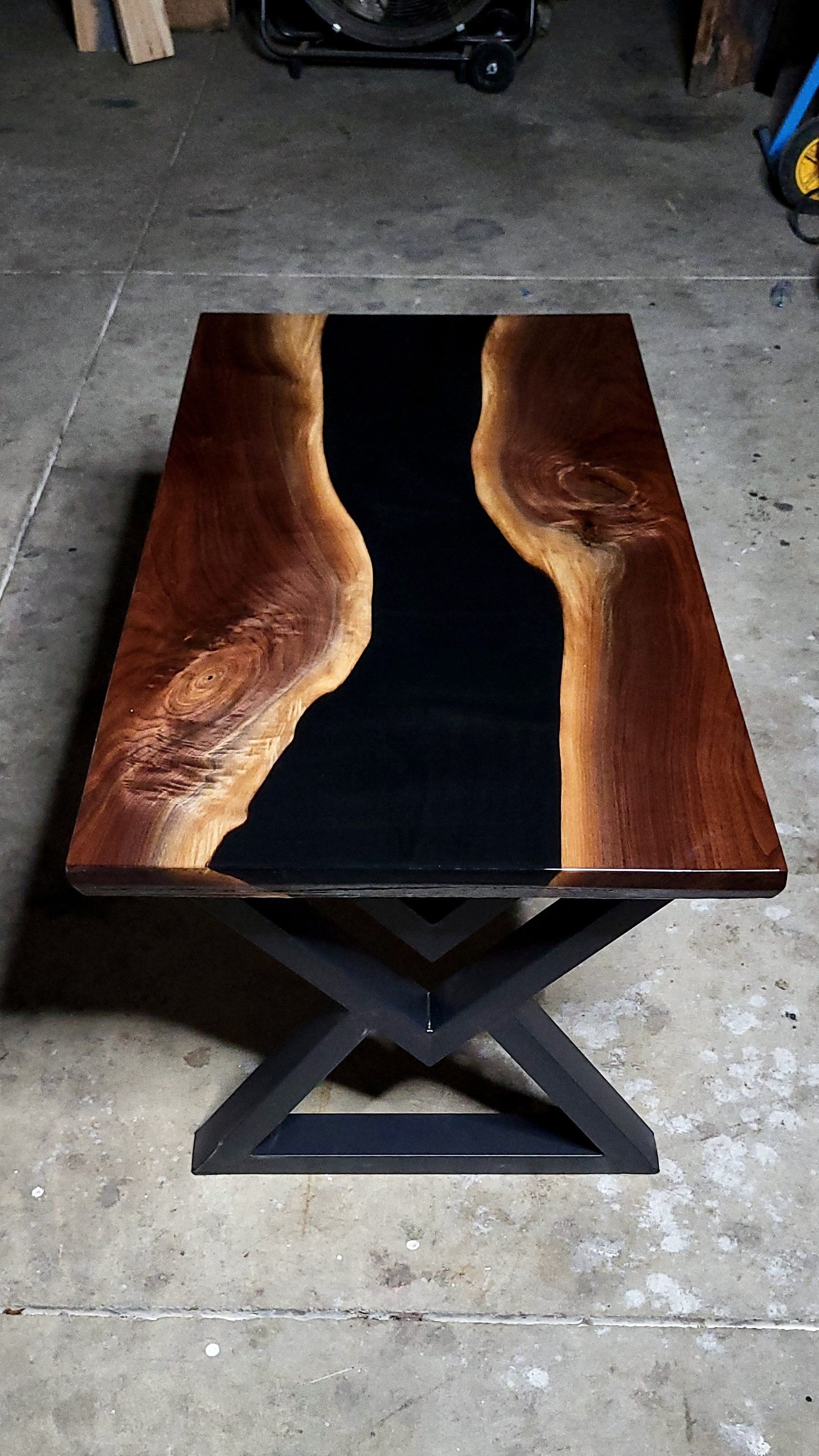 Black Onyx River Coffee Table – Nita's Fluid Woodworks