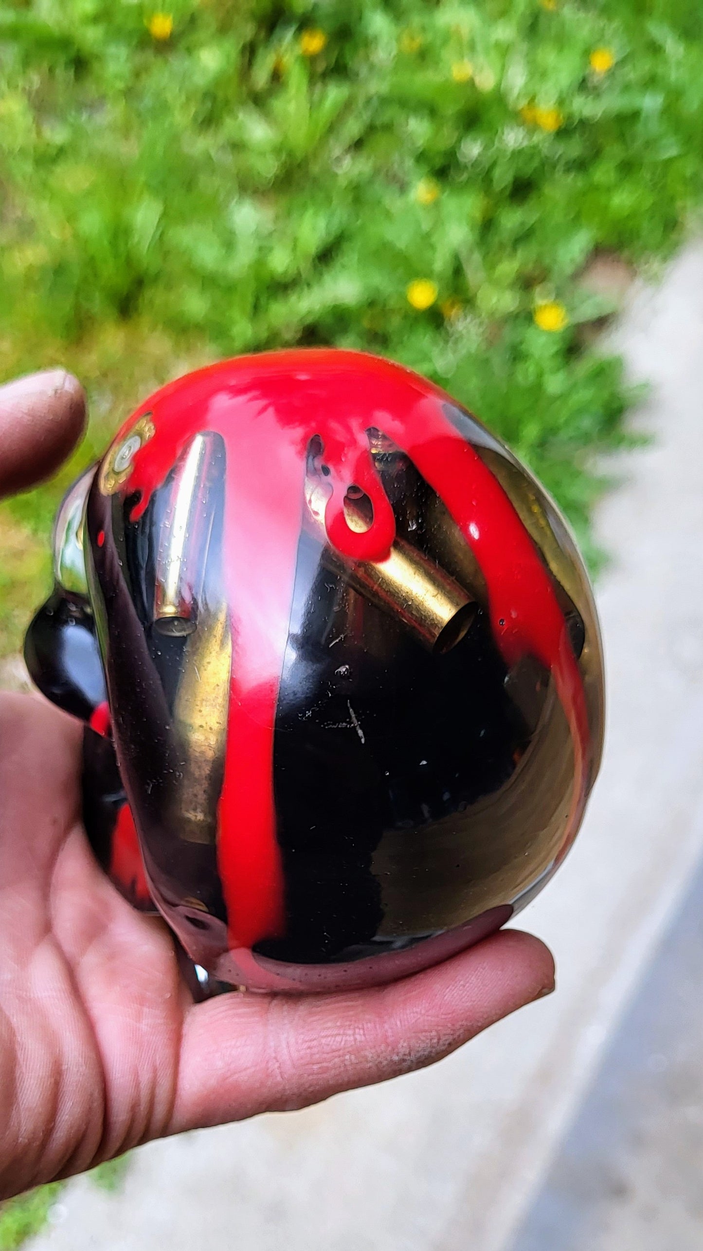 Red drip Skull
