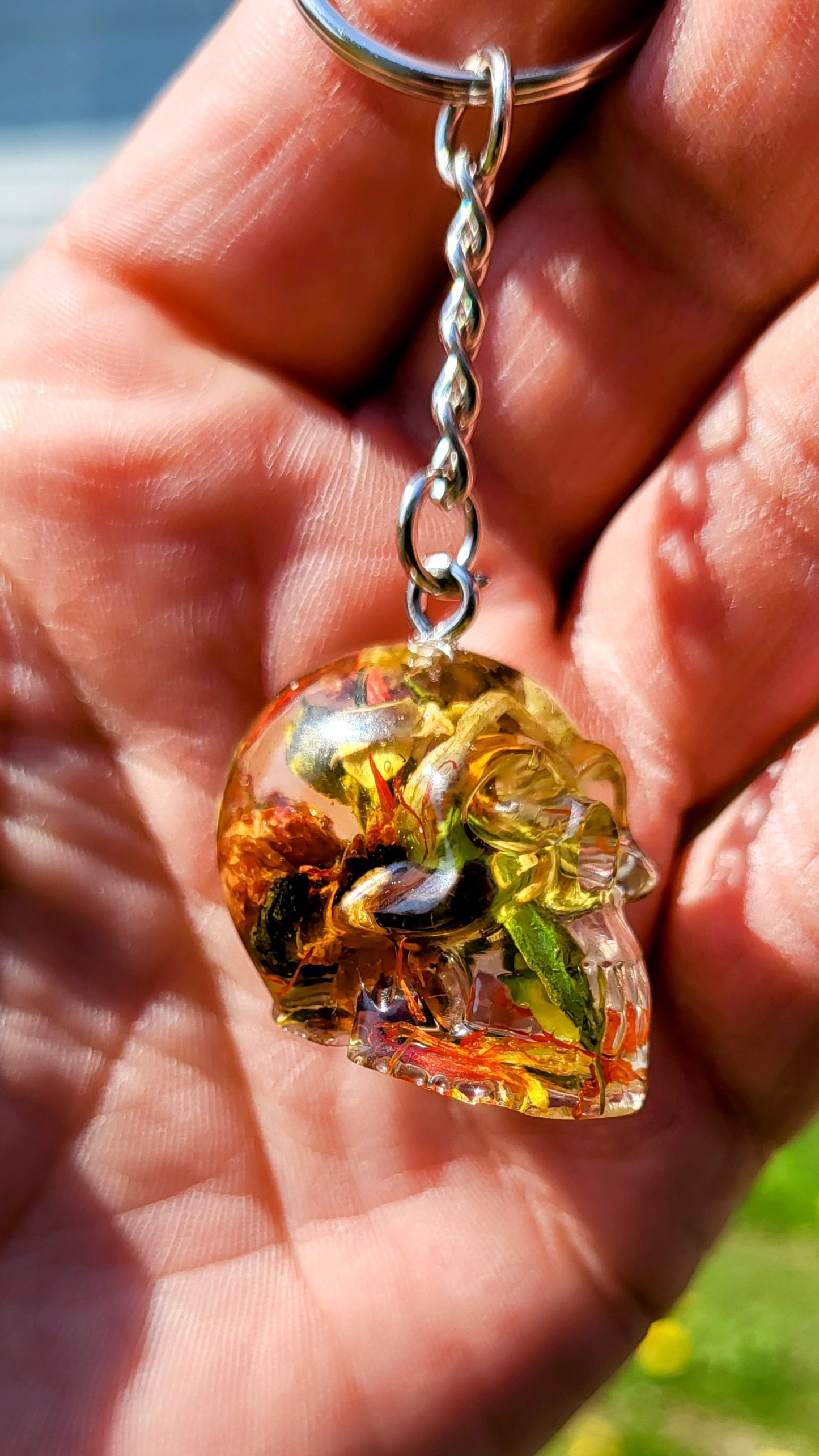 Mini Skull Abundance Keychain