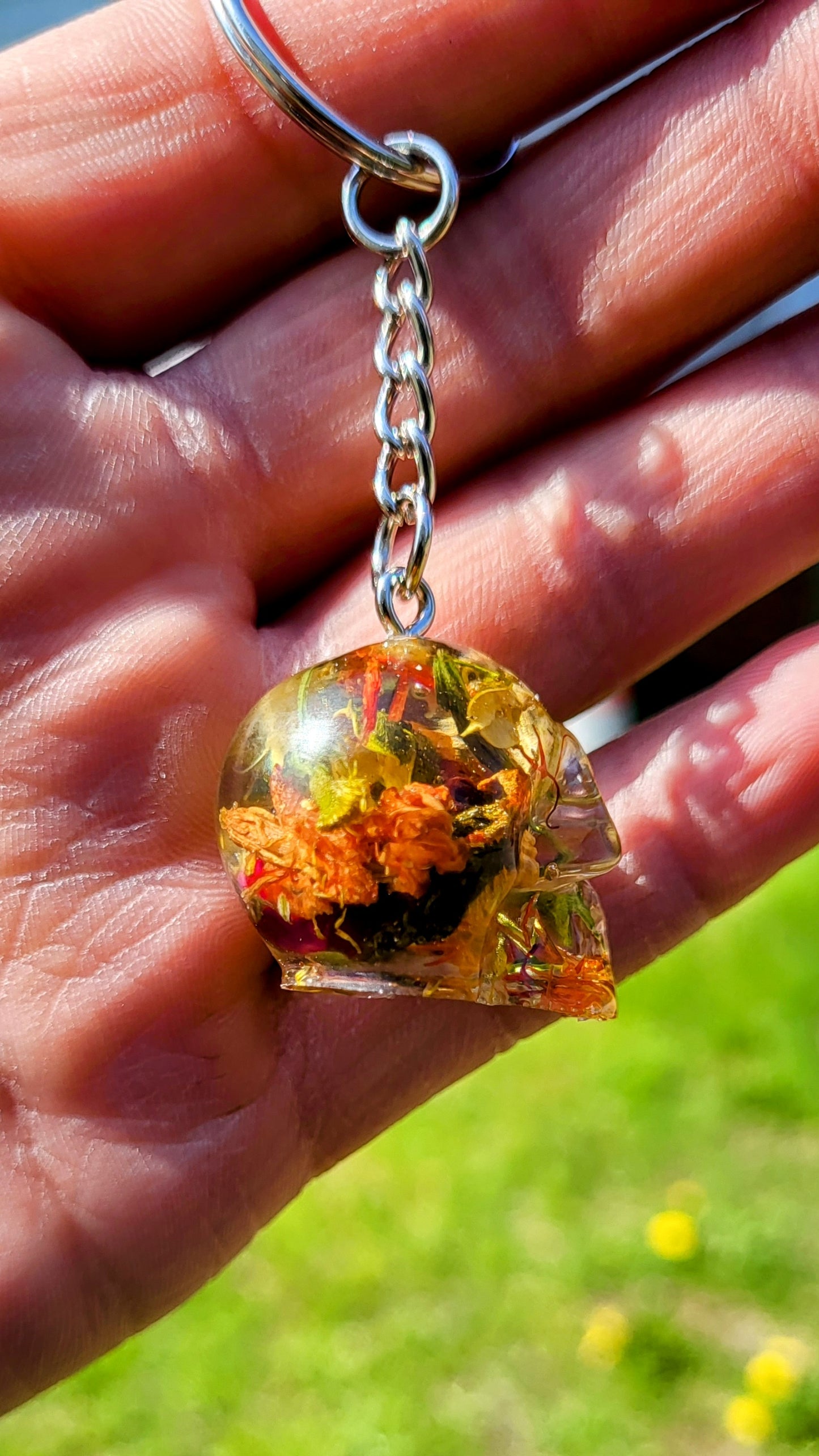 Mini Skull Abundance Keychain