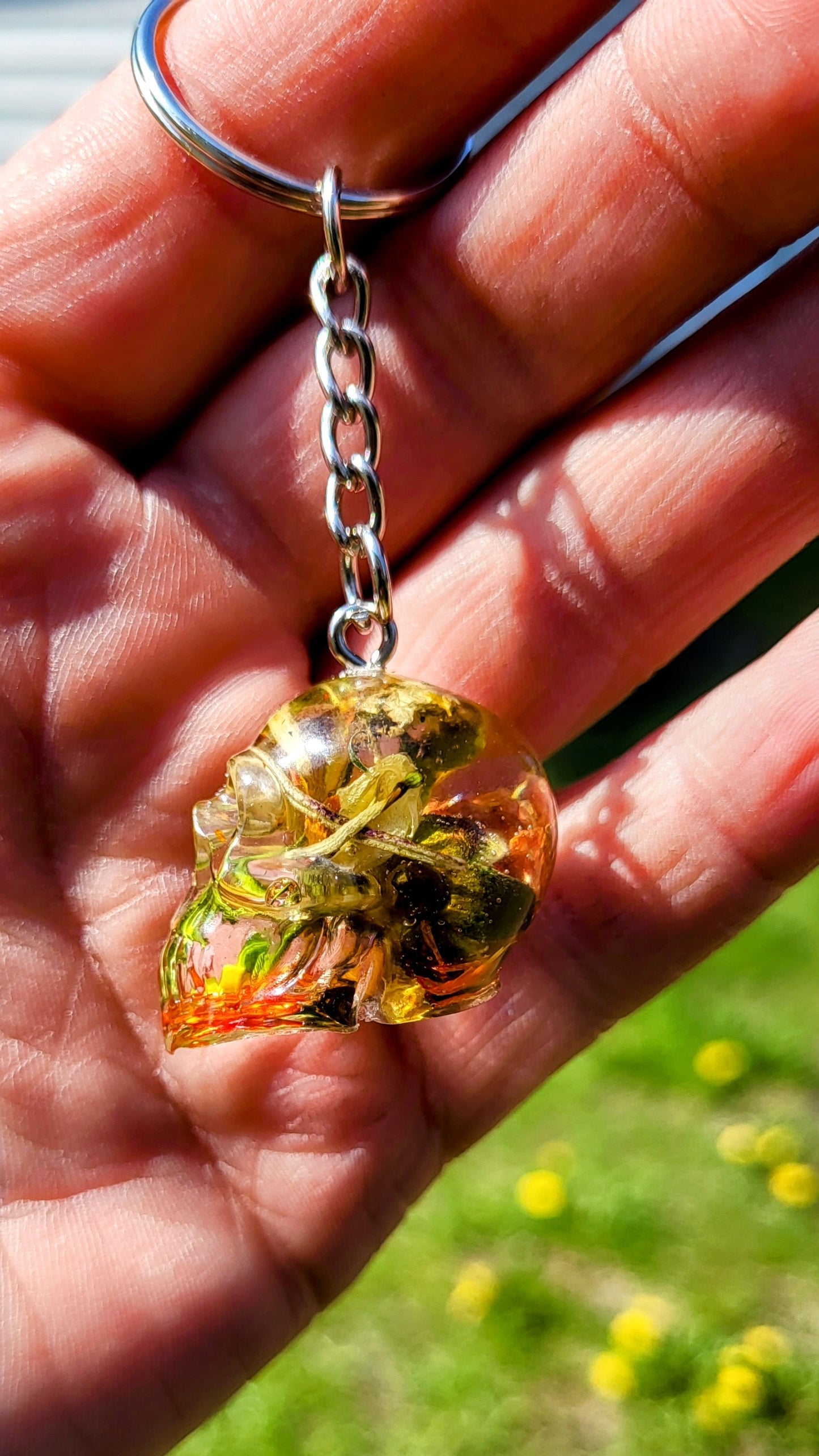 Mini Skull Abundance Keychain