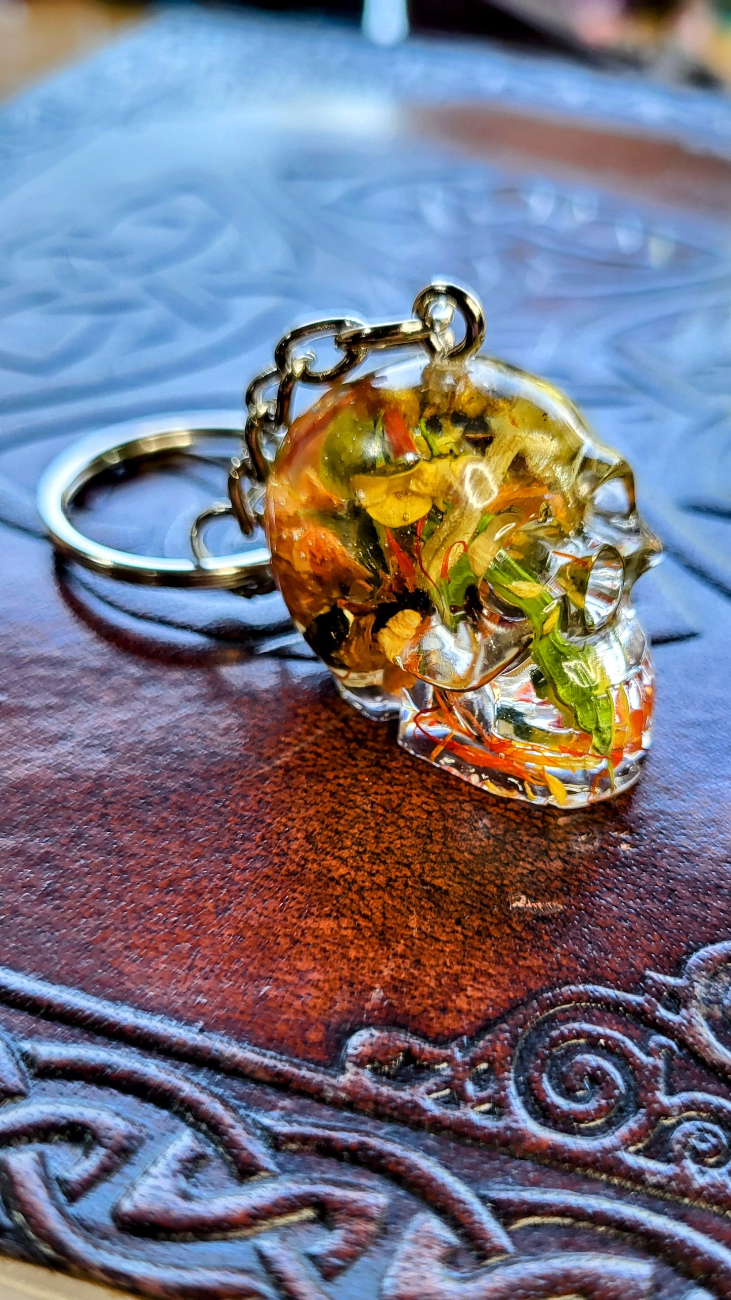 Mini Skull Abundance Keychain