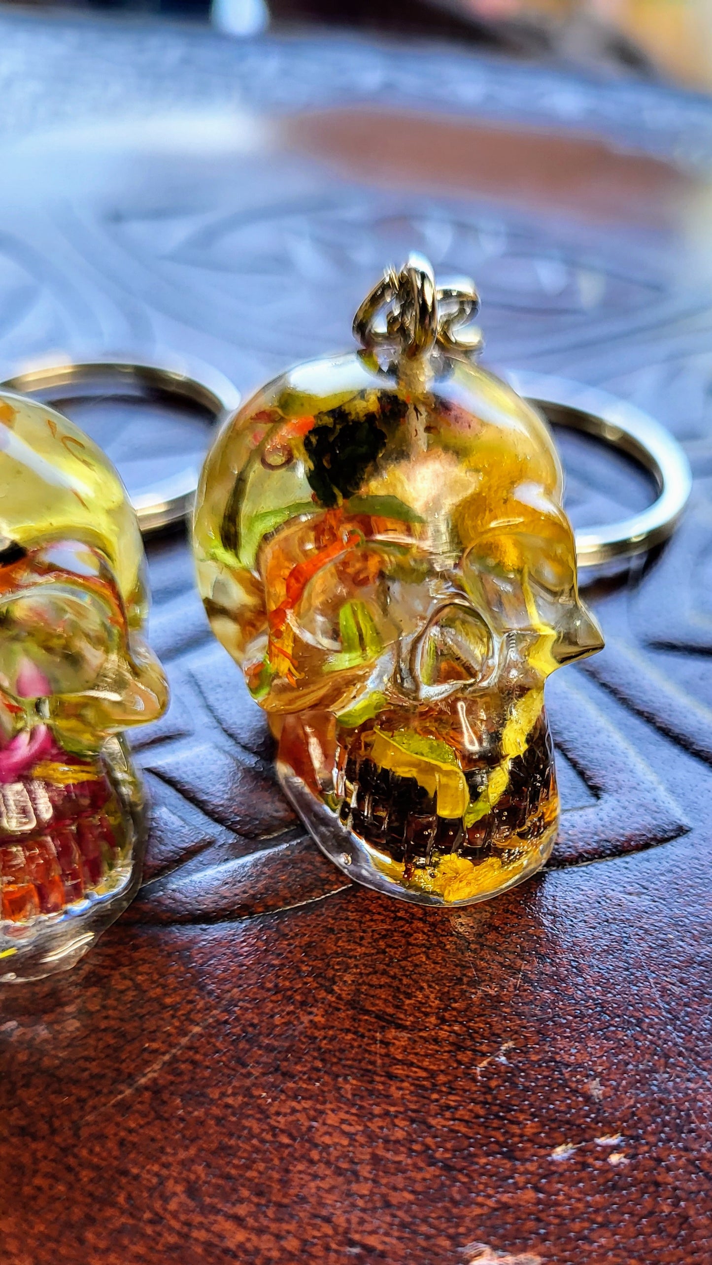 Mini Skull Abundance Keychain