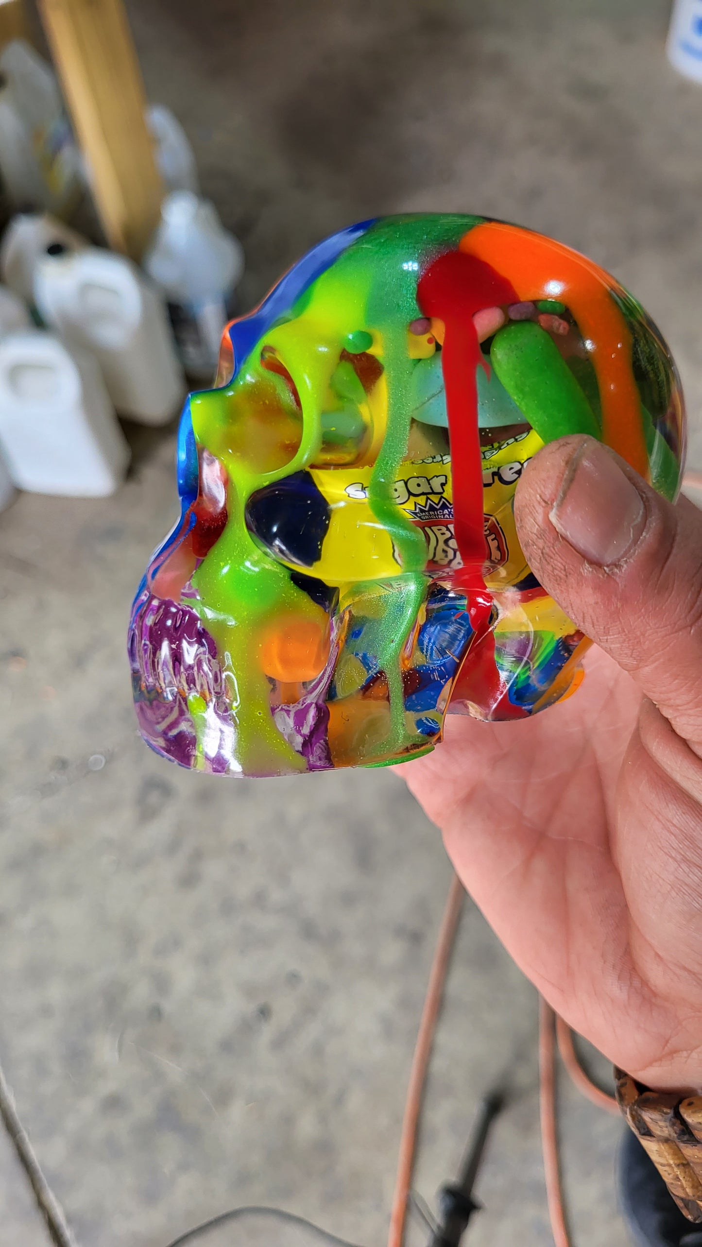Drip sugar skull
