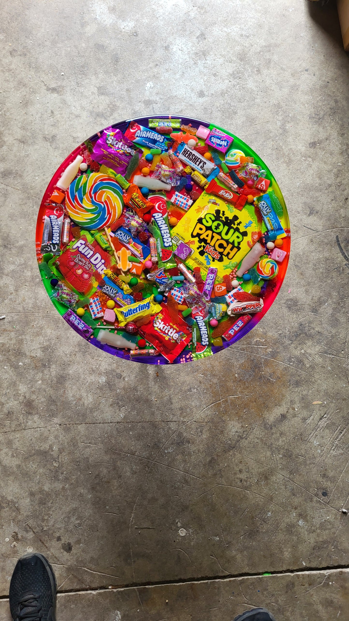 Candy Resin Table 18"