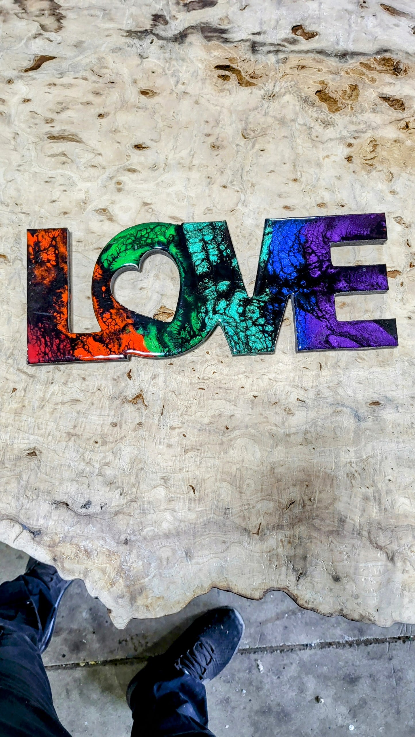Rainbow Pride Love Sign
