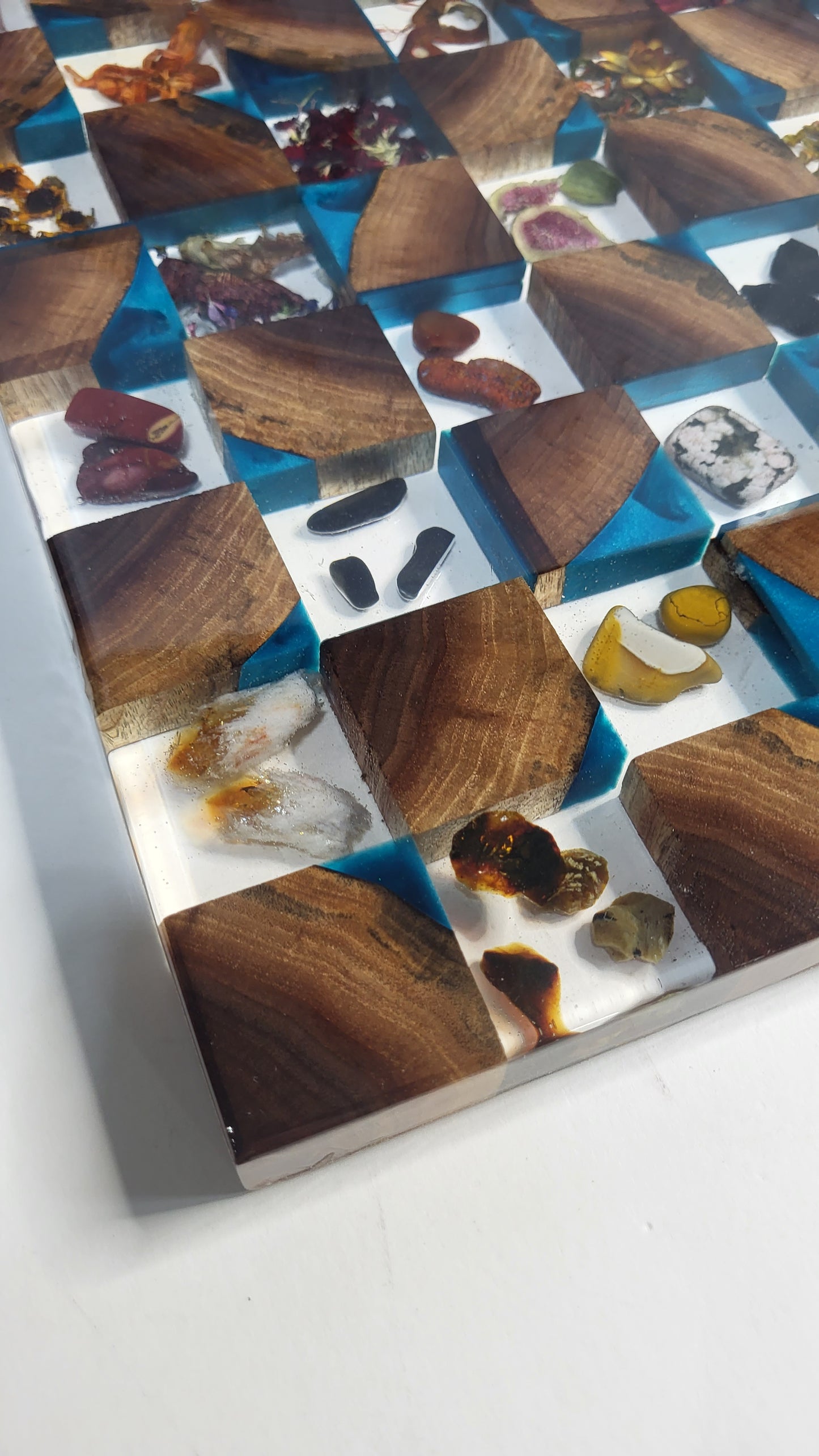 Botanical & Crystal Chess Board