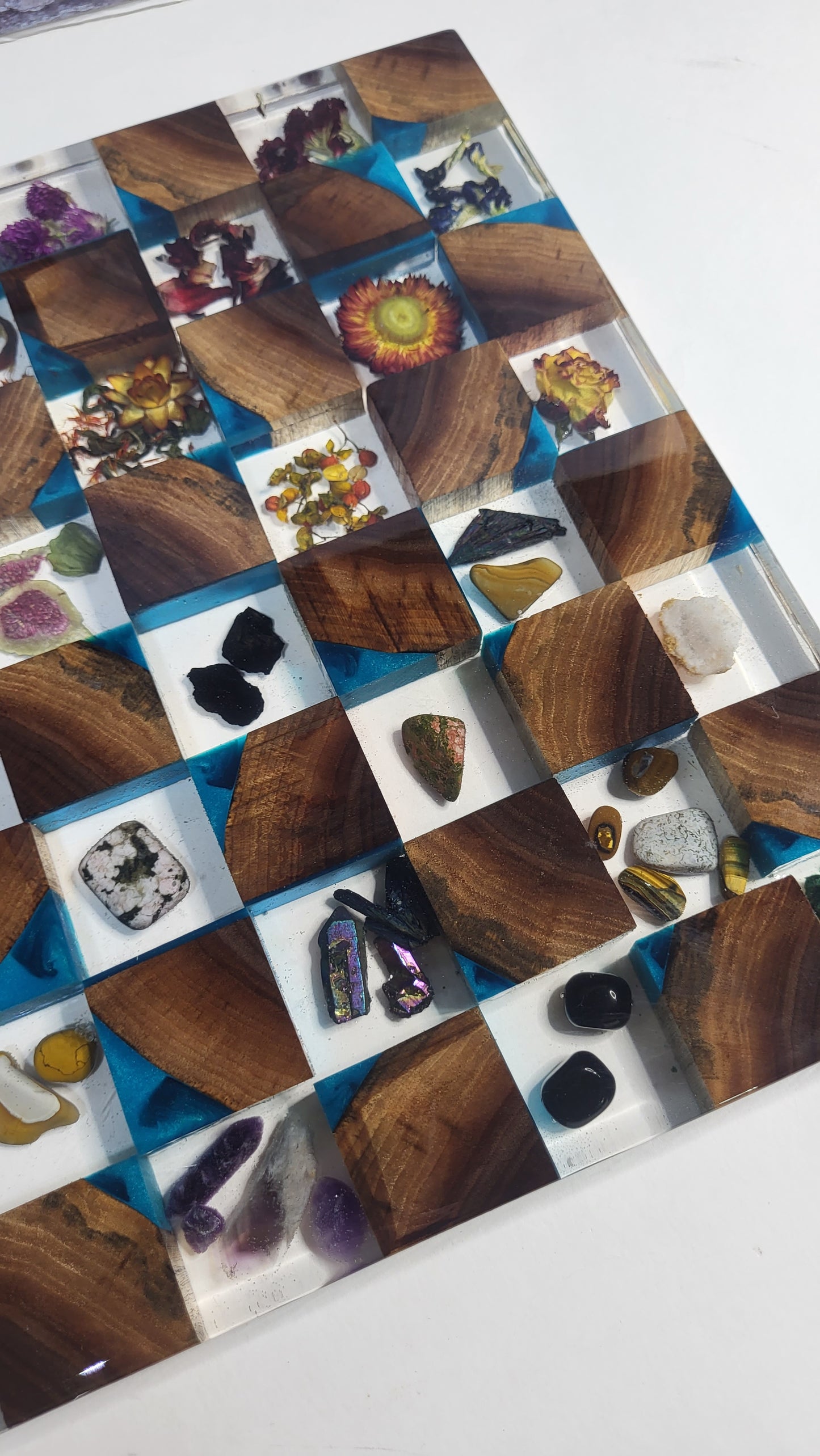 Botanical & Crystal Chess Board