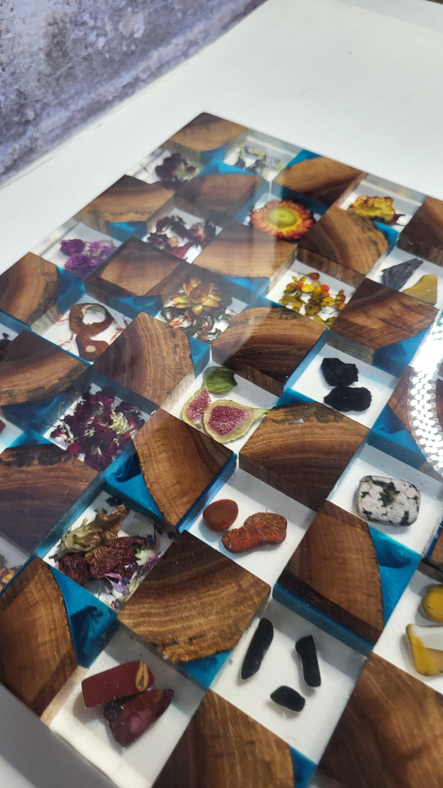 Botanical & Crystal Chess Board