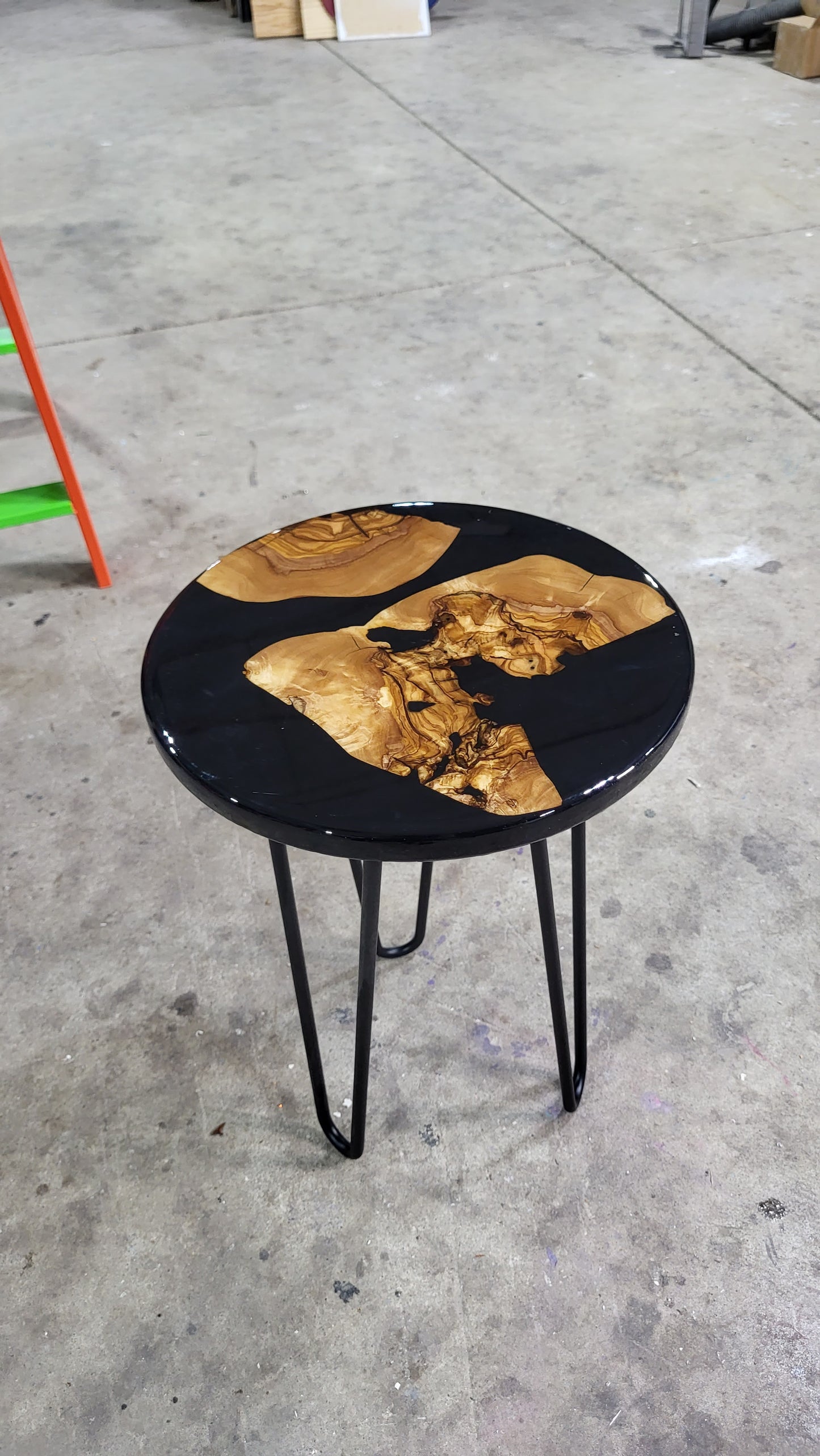 Black Olivewood plant stand/side table