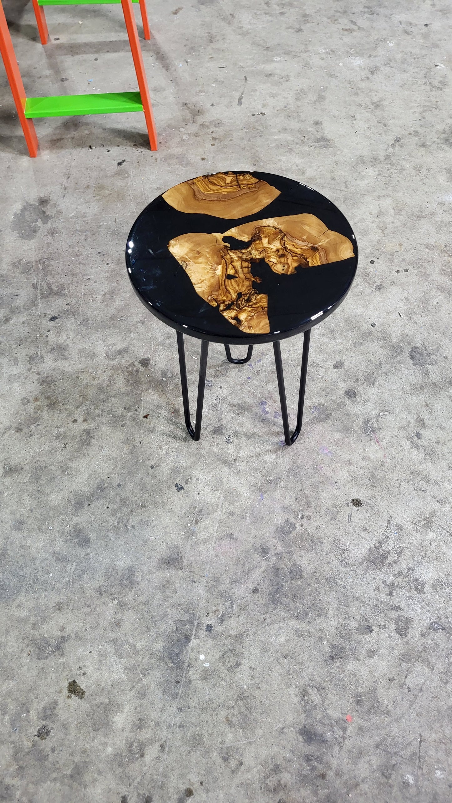 Black Olivewood plant stand/side table