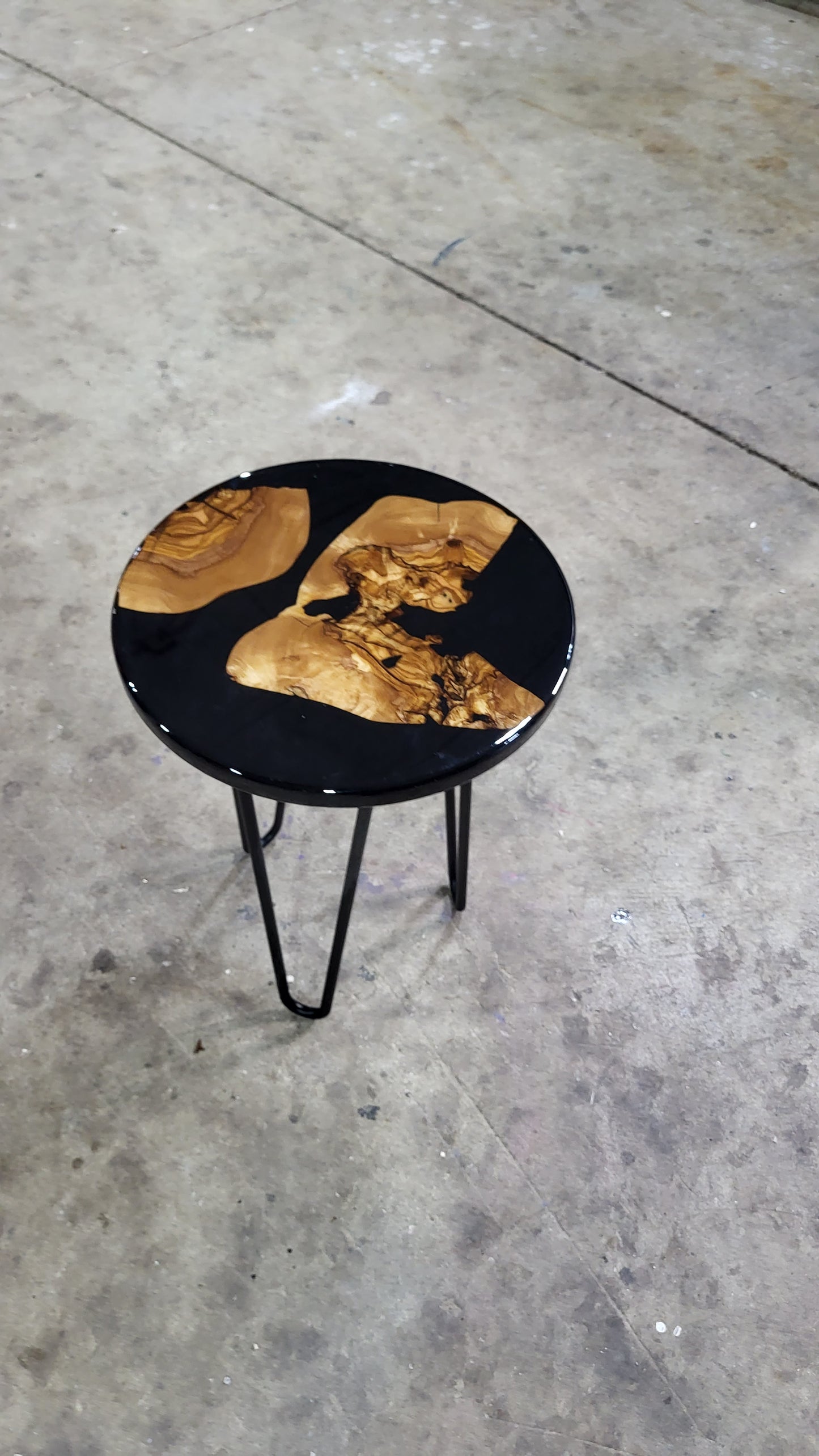 Black Olivewood plant stand/side table