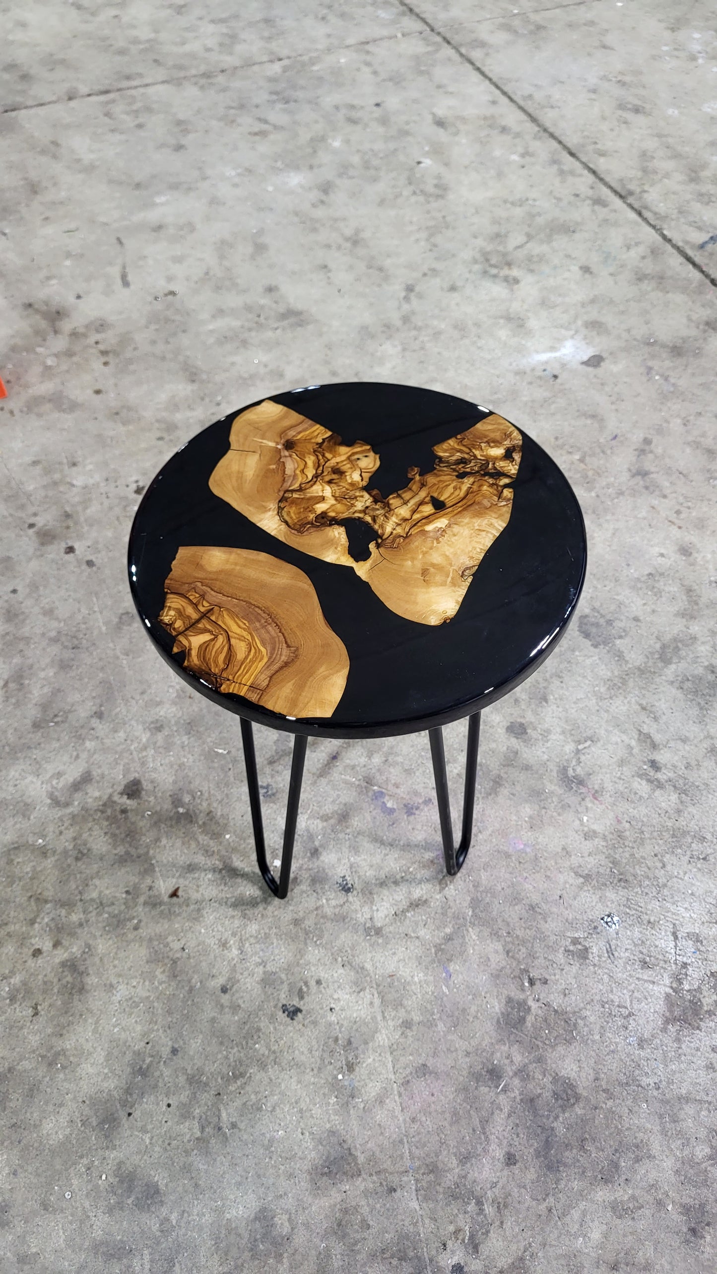 Black Olivewood plant stand/side table