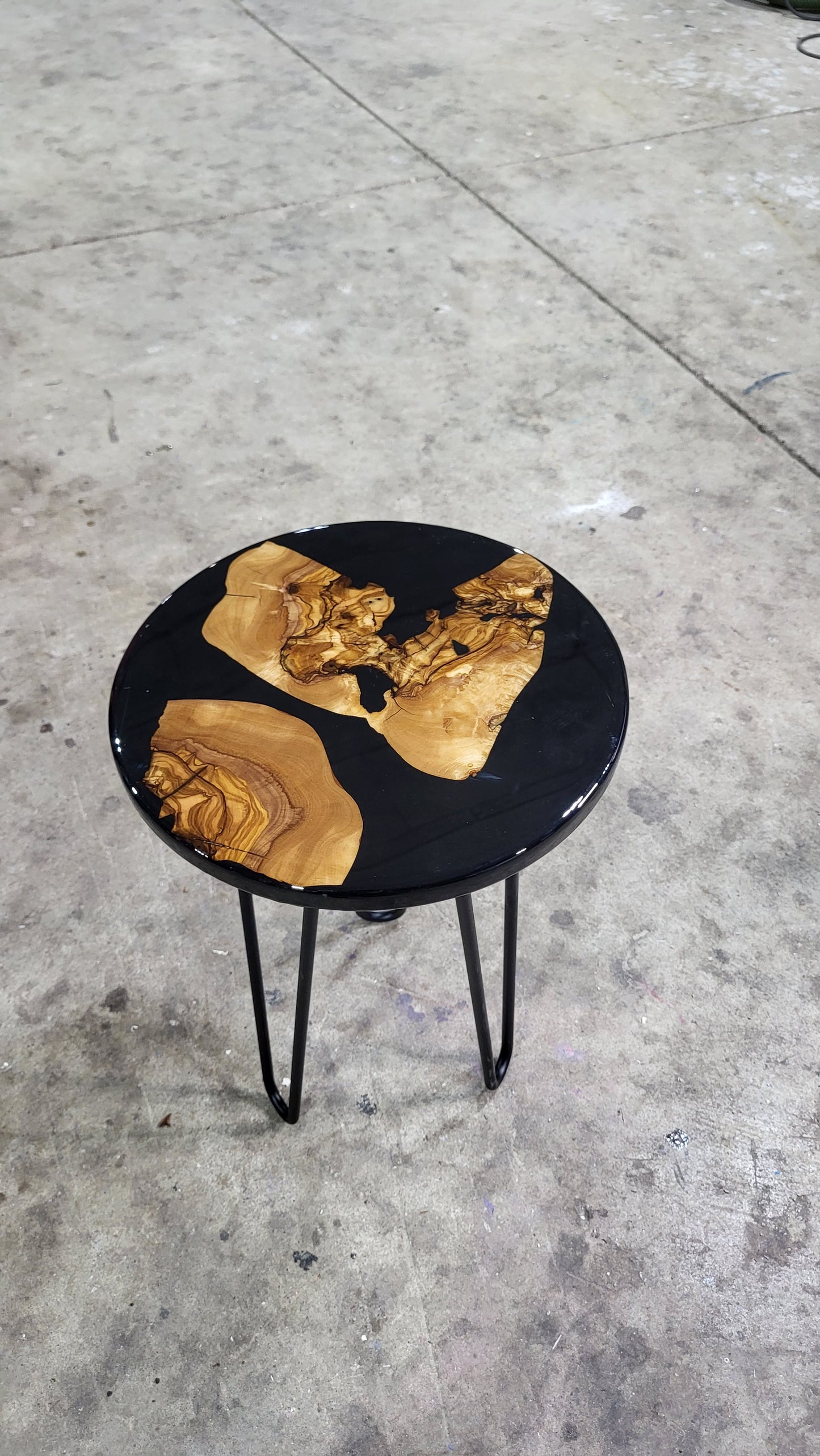 Black Olivewood plant stand/side table