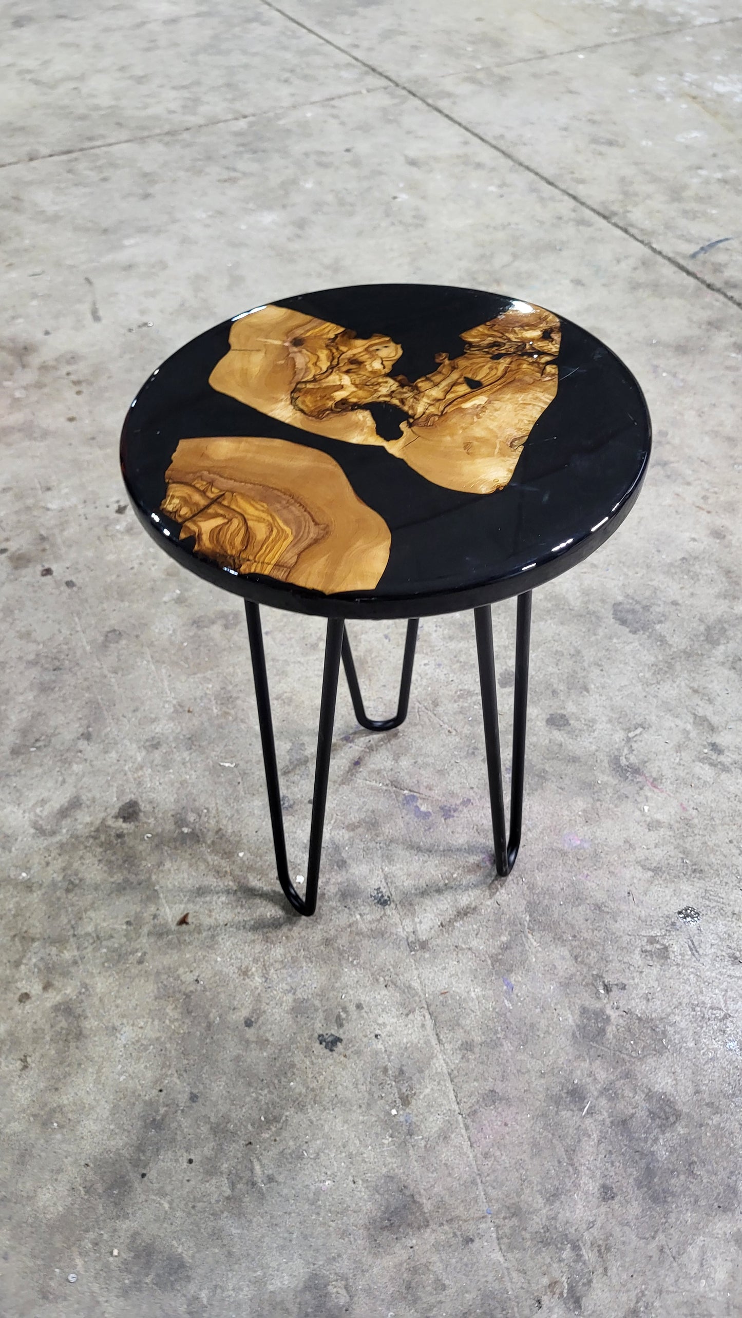 Black Olivewood plant stand/side table