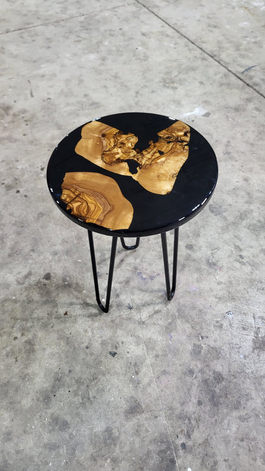 Black Olivewood plant stand/side table