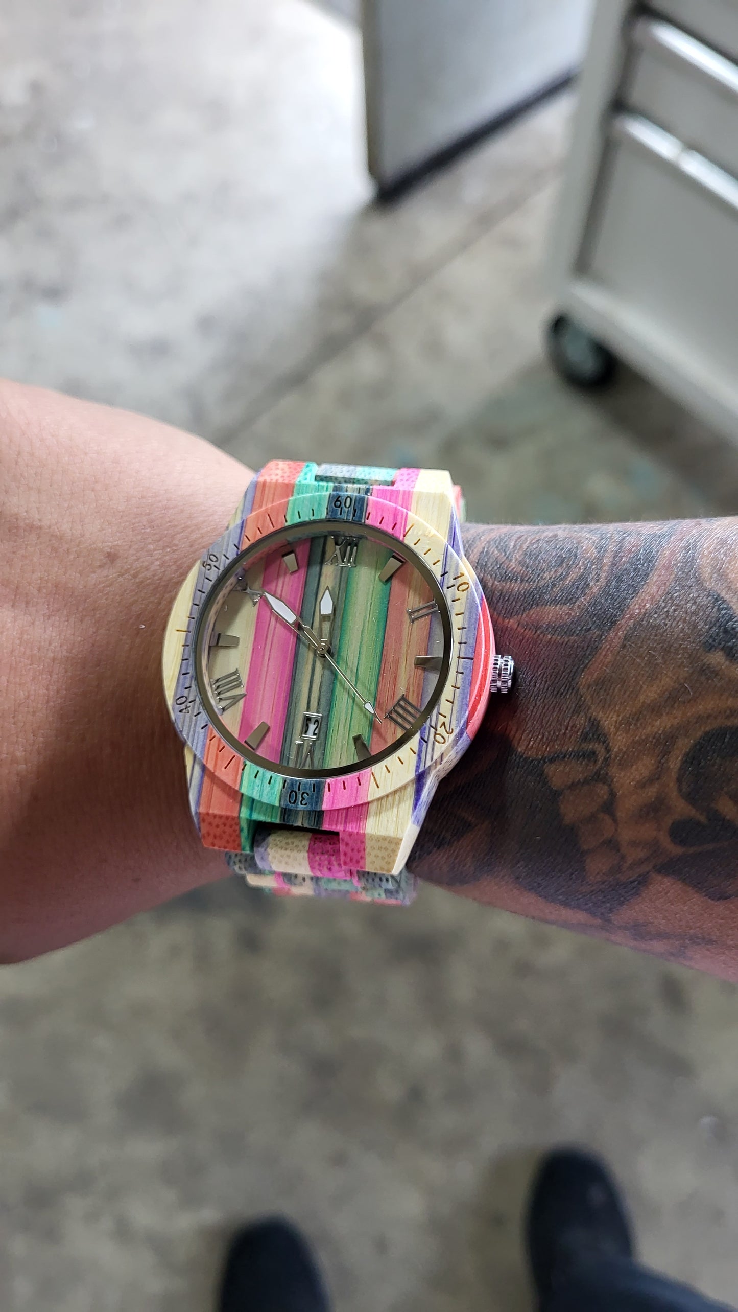Colorful Wood Watch