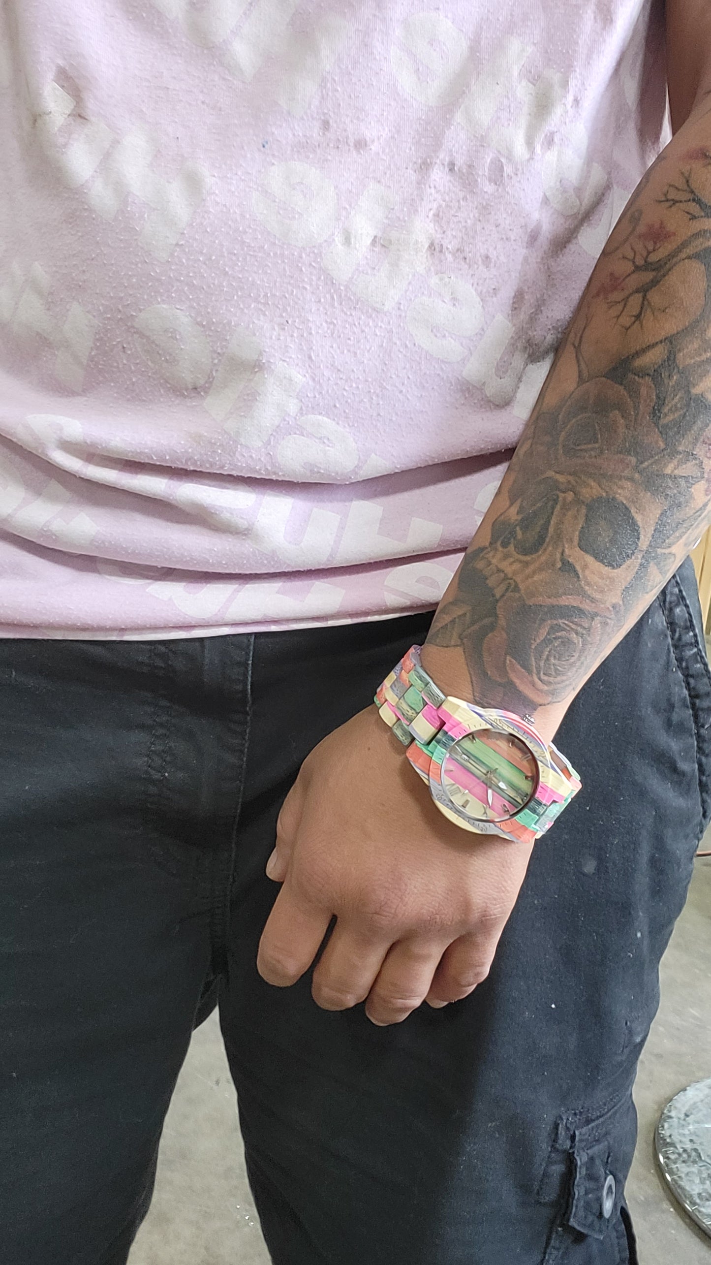 Colorful Wood Watch