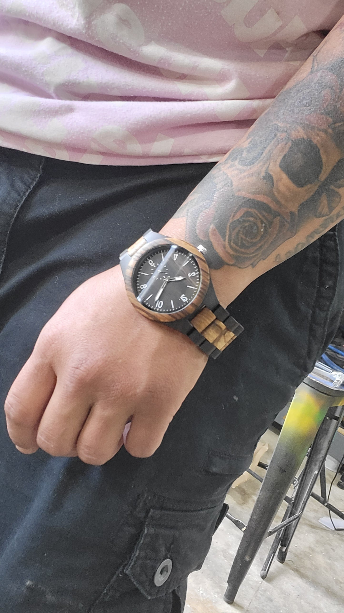 Ebony Wood Watch