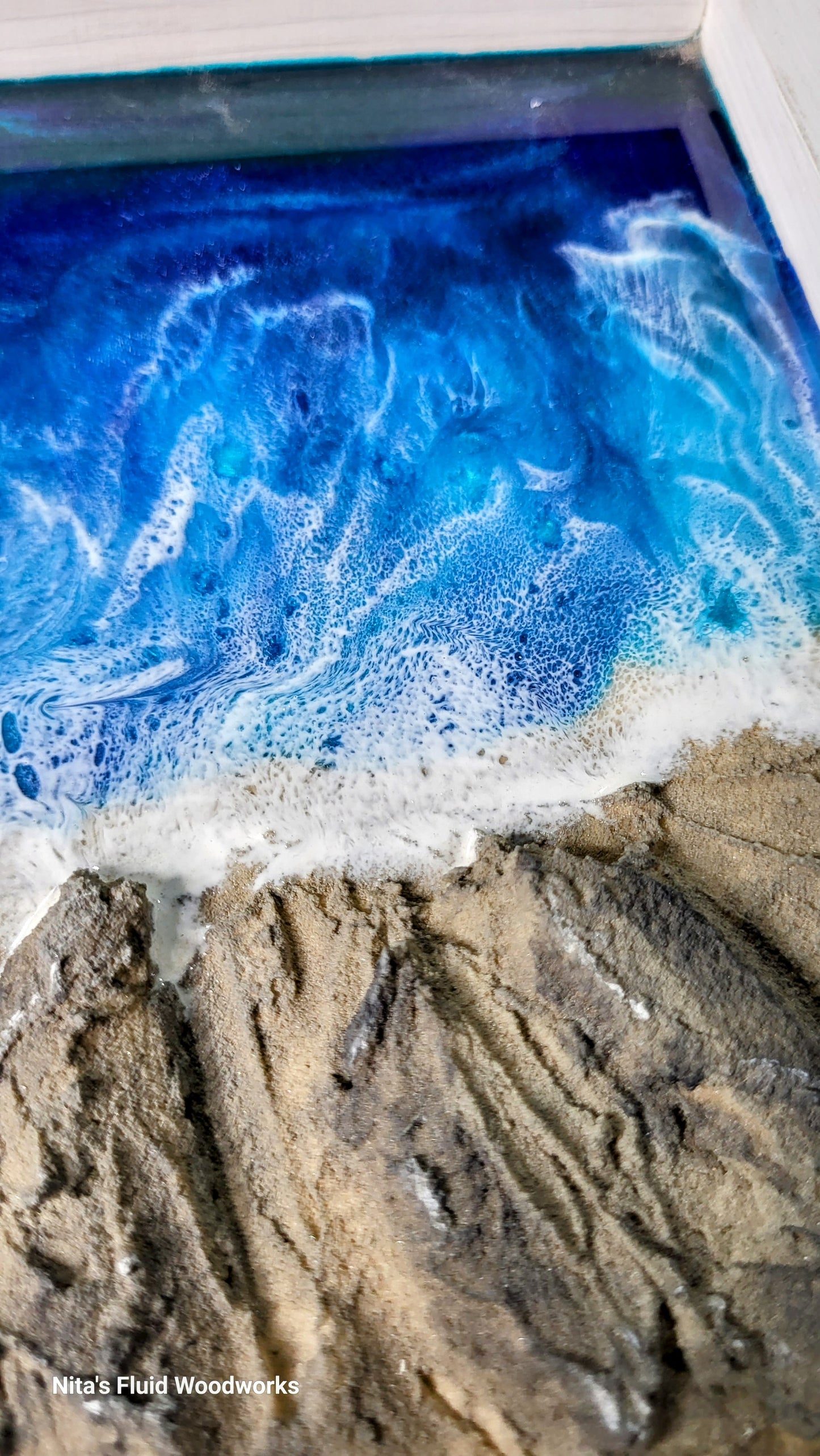 3D Resin Ocean Wall Art -square