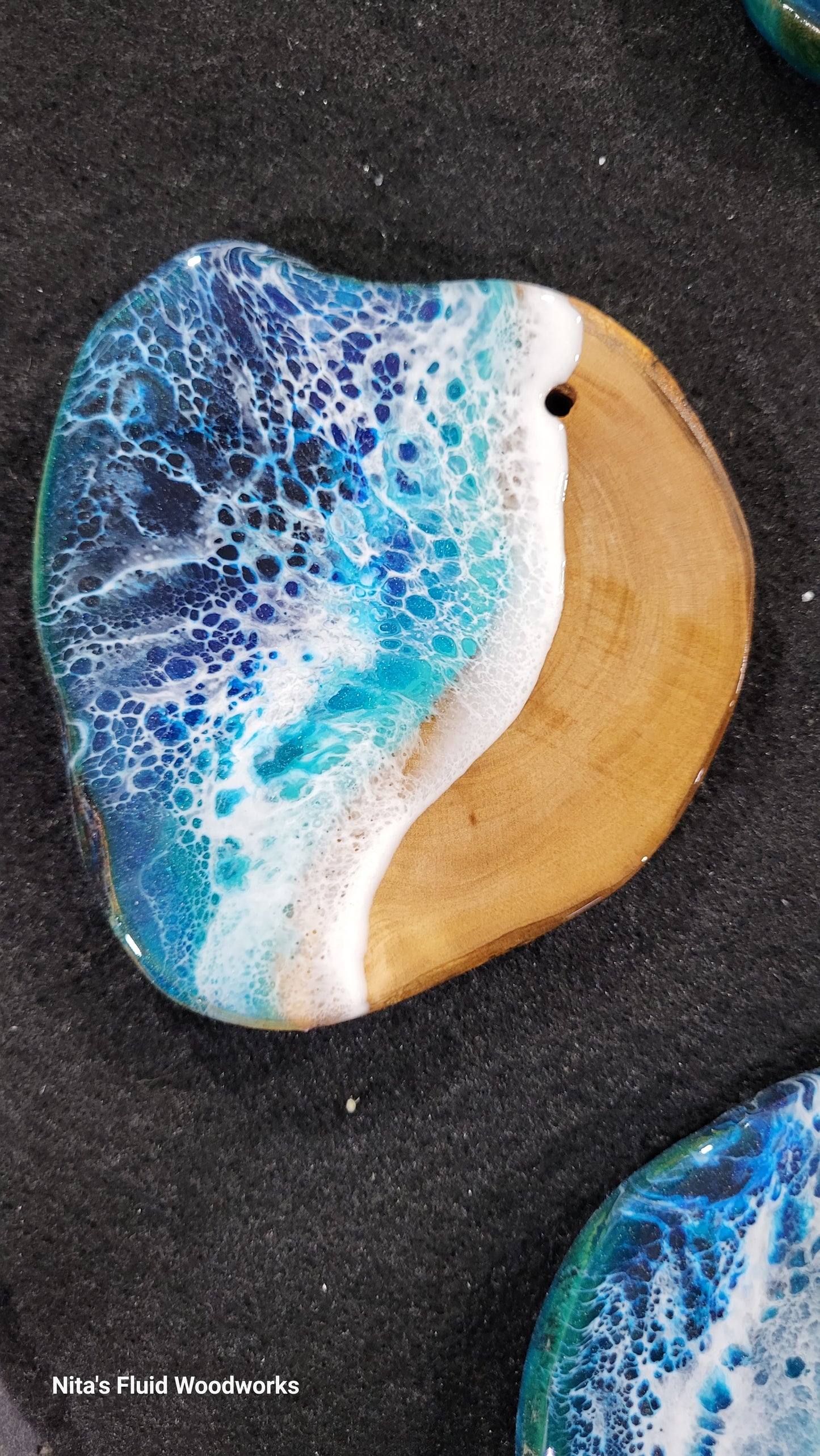 Olivewood Ocean Ornament