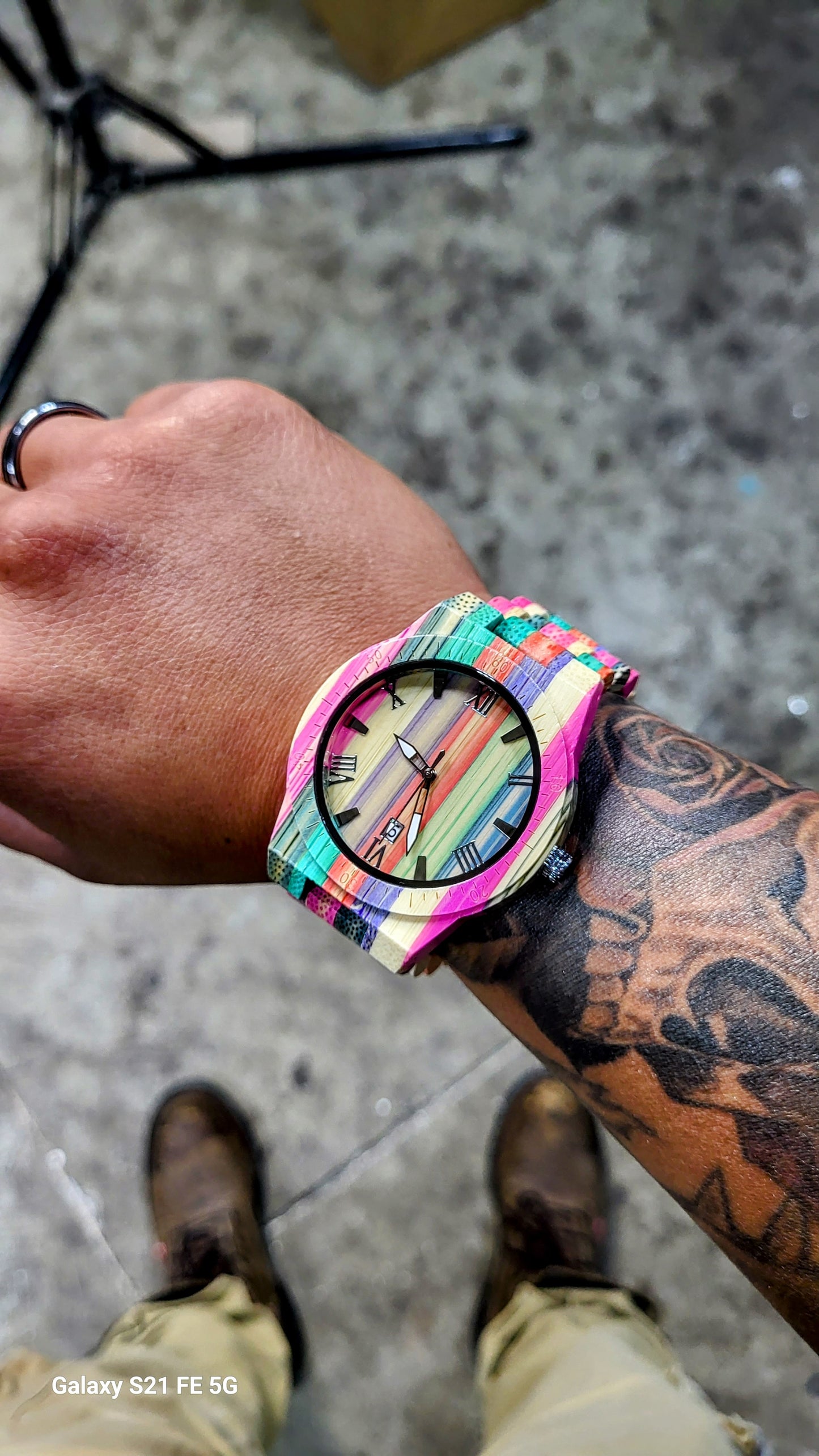 Colorful Wood Watch