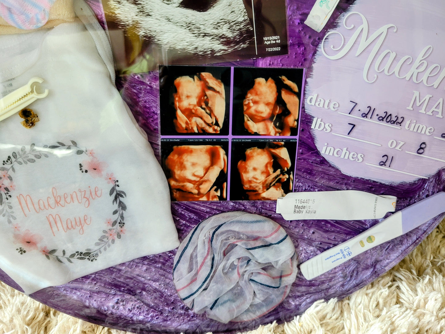 Newborn Baby Resin Keepsake – Preserve Your Baby’s First-Year Memories