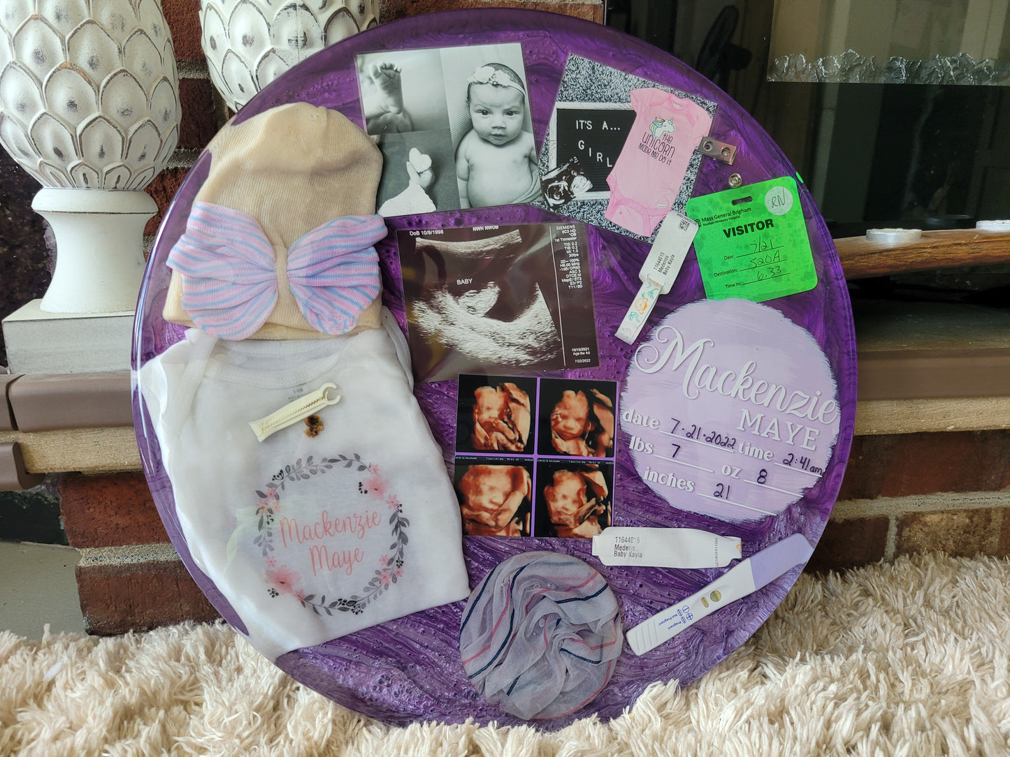 Newborn Baby Resin Keepsake – Preserve Your Baby’s First-Year Memories