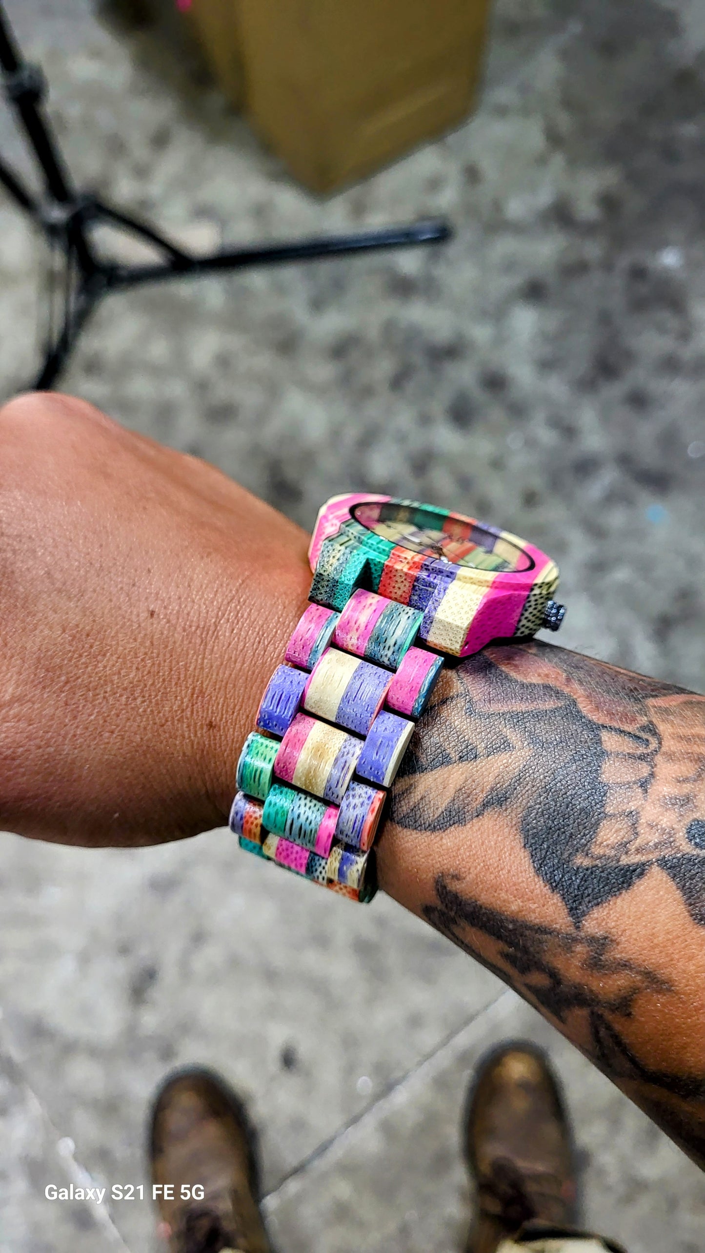 Colorful Wood Watch