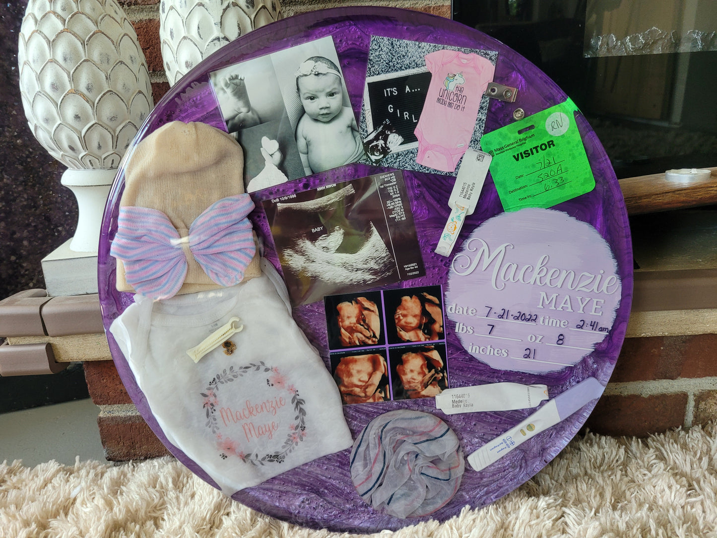 Newborn Baby Resin Keepsake – Preserve Your Baby’s First-Year Memories