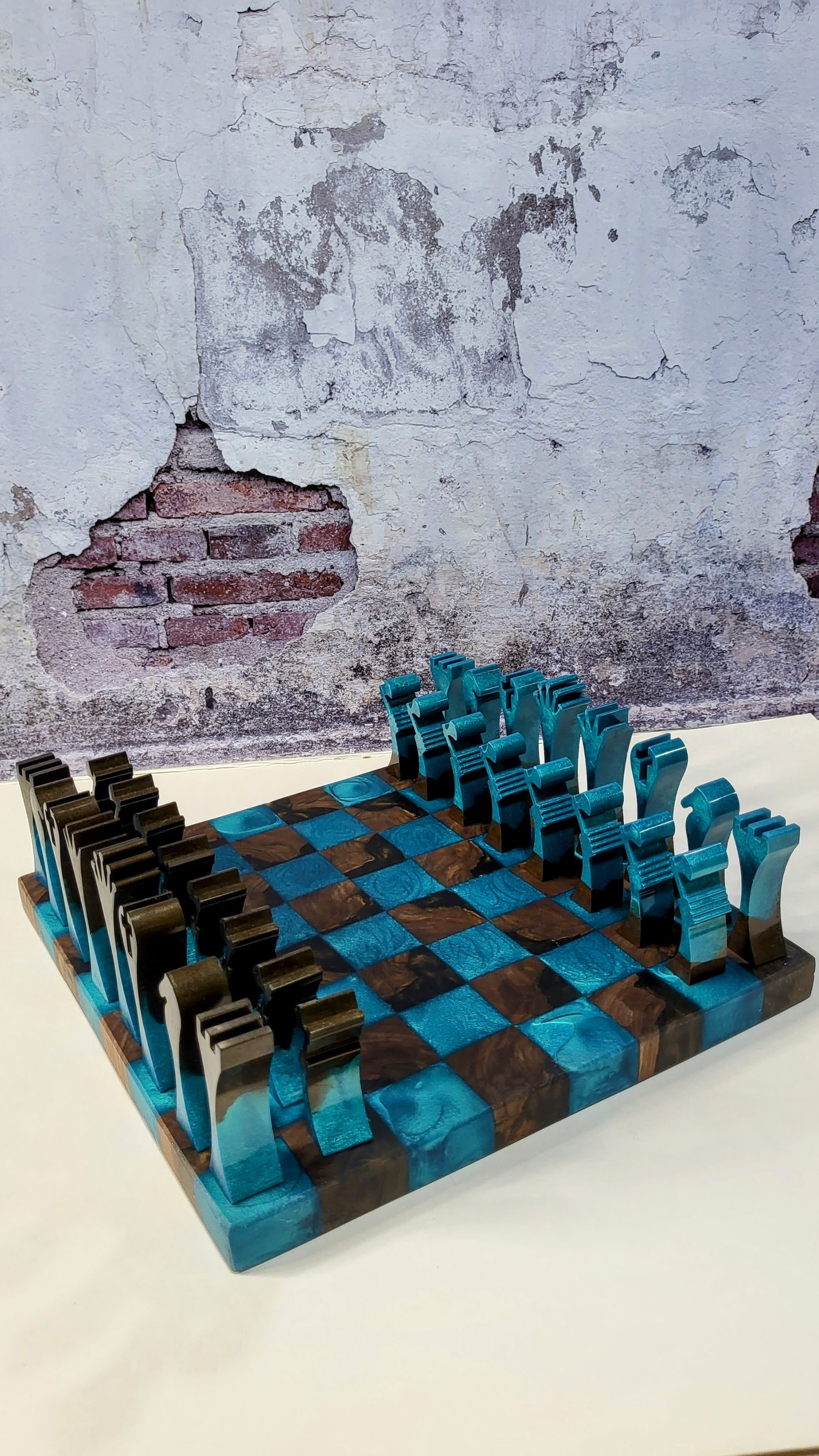 Resin Chess Board – Nita's Fluid Woodworks