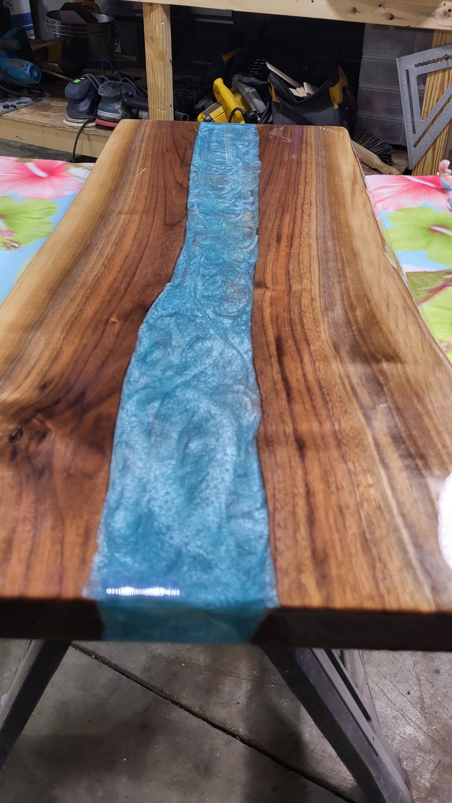 LIVE edge Blue River table