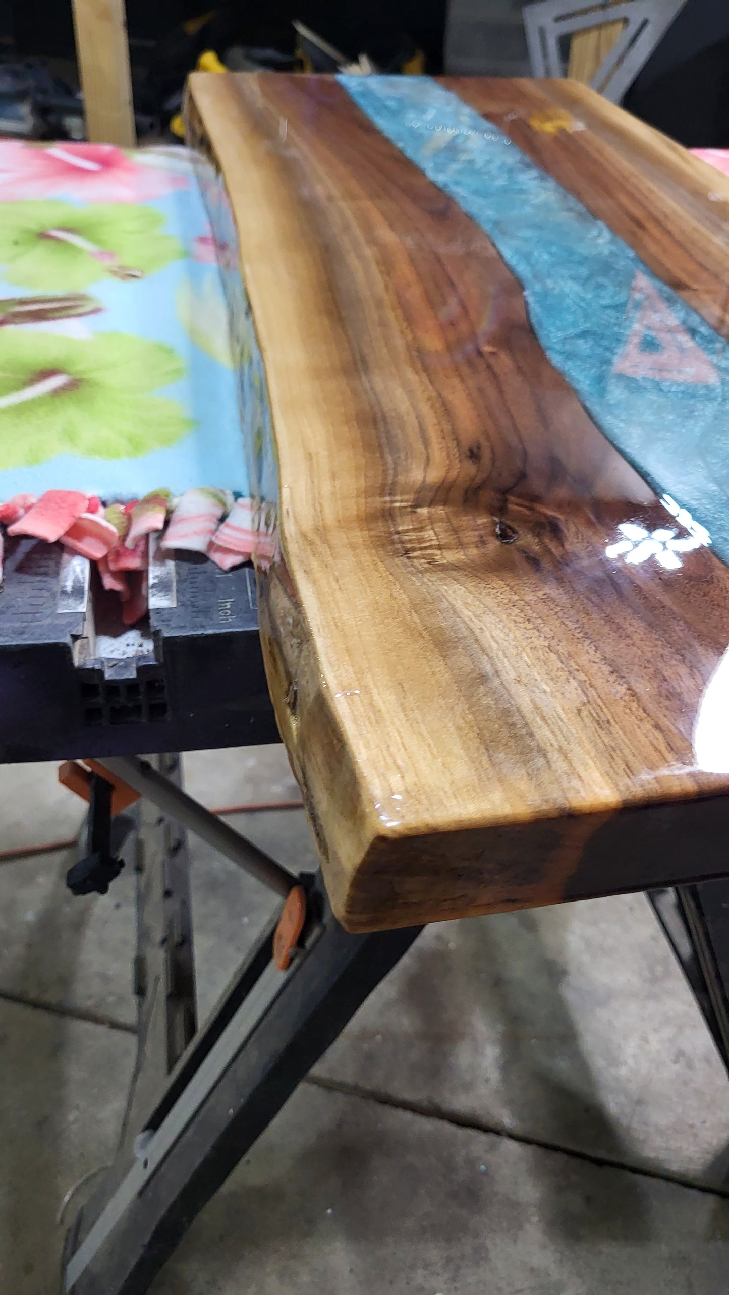 LIVE edge Blue River table