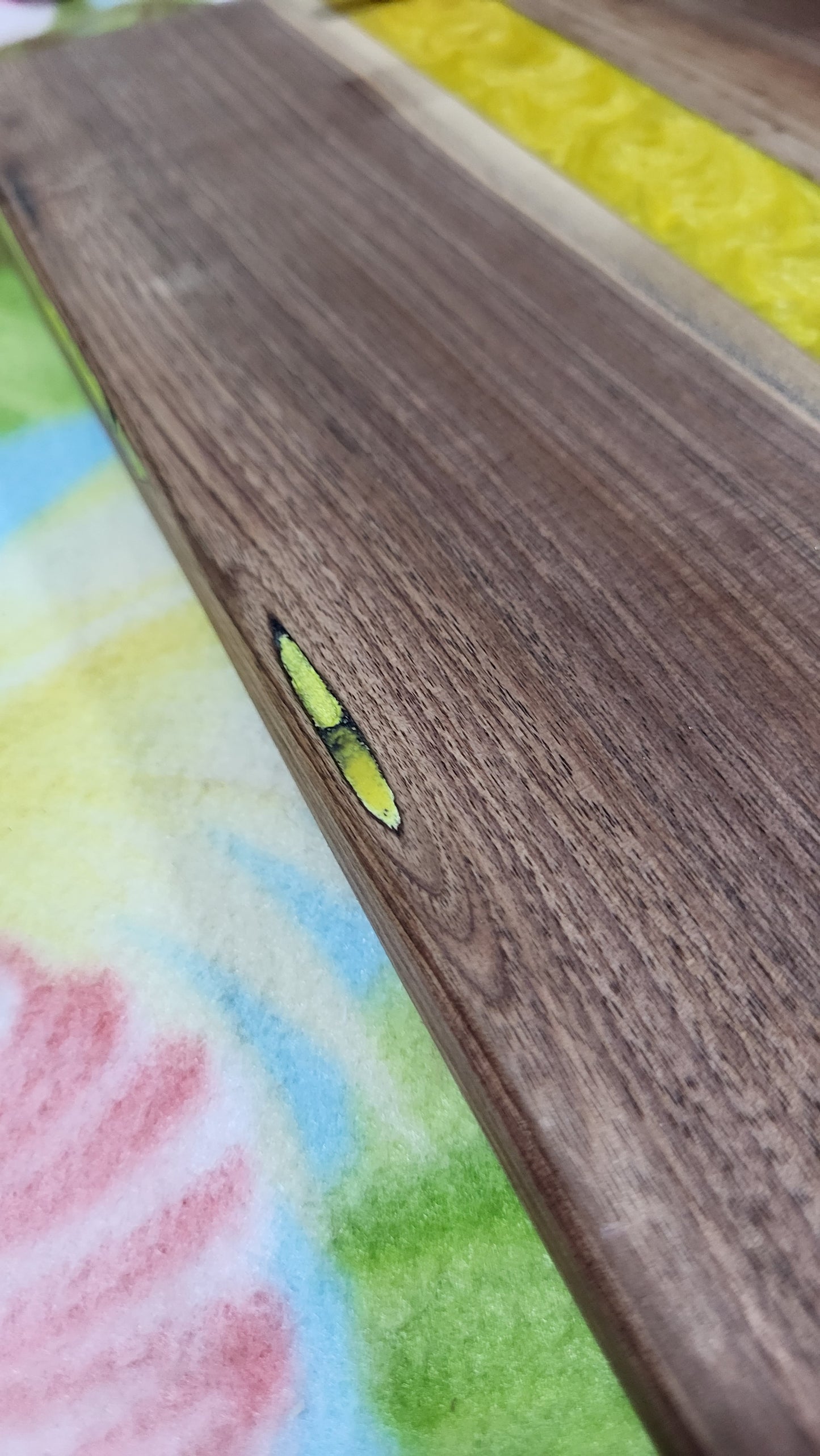 Yellow serving tray