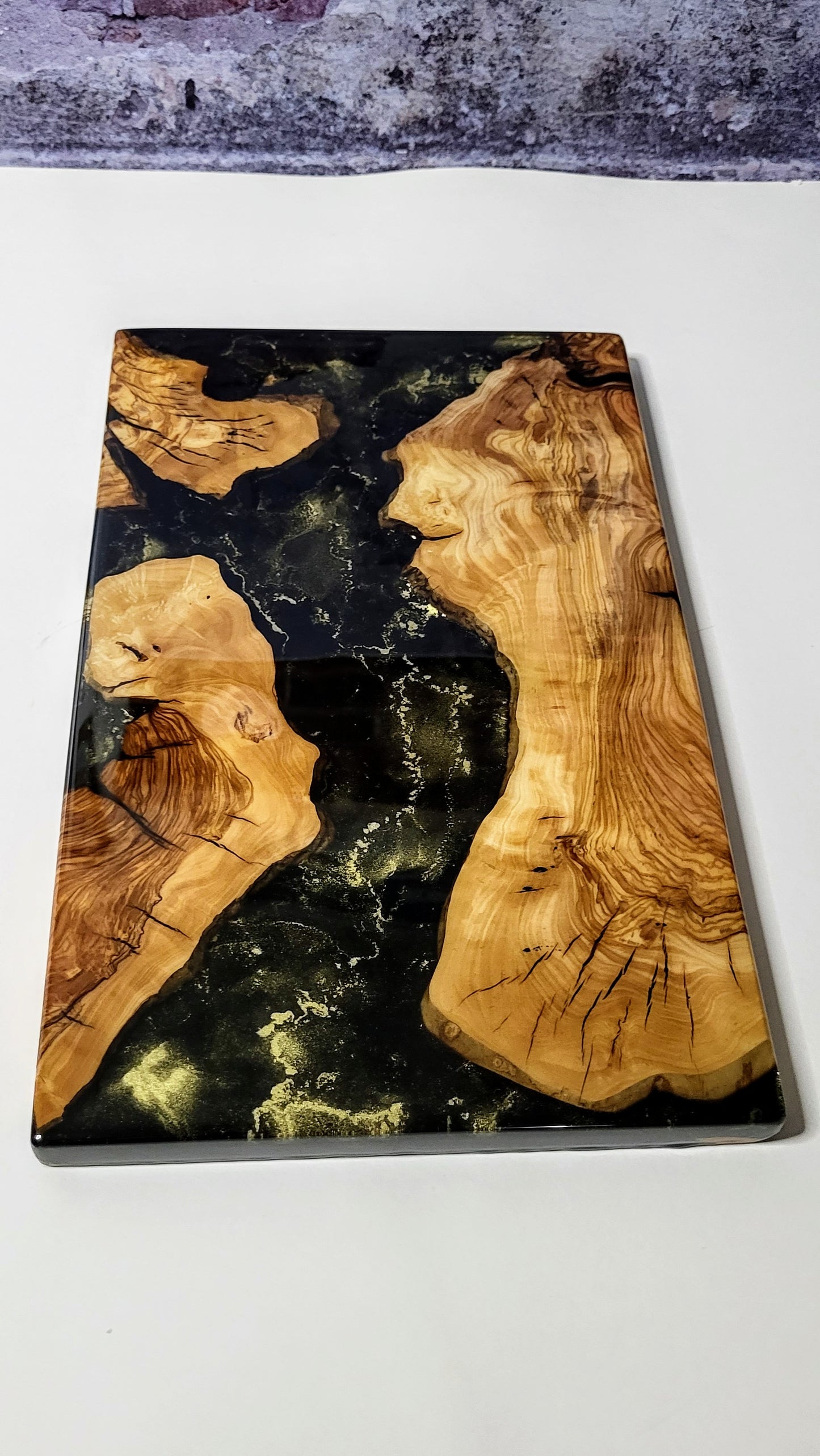 Black & Gold Olivewood Charcuterie