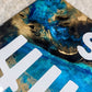Stay Humble Hustle Hard Resin Wall Art
