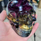 Black Gold Rose skull