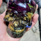 Black Gold Rose skull