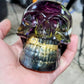 Black Gold Rose skull
