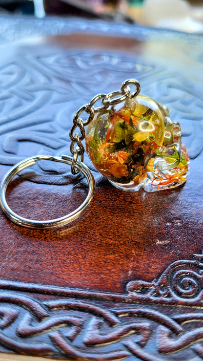Mini Skull Abundance Keychain