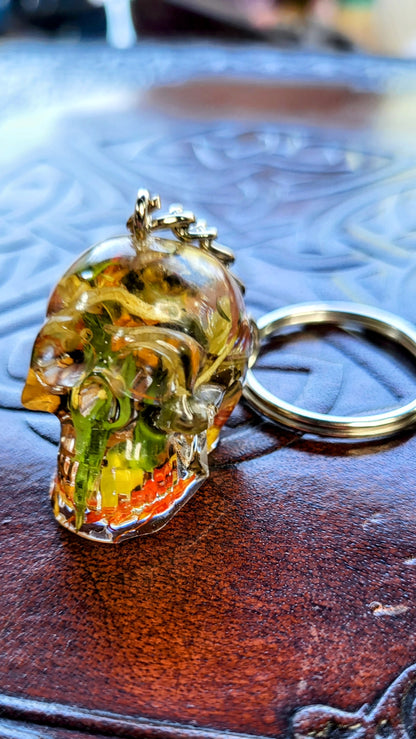 Mini Skull Abundance Keychain