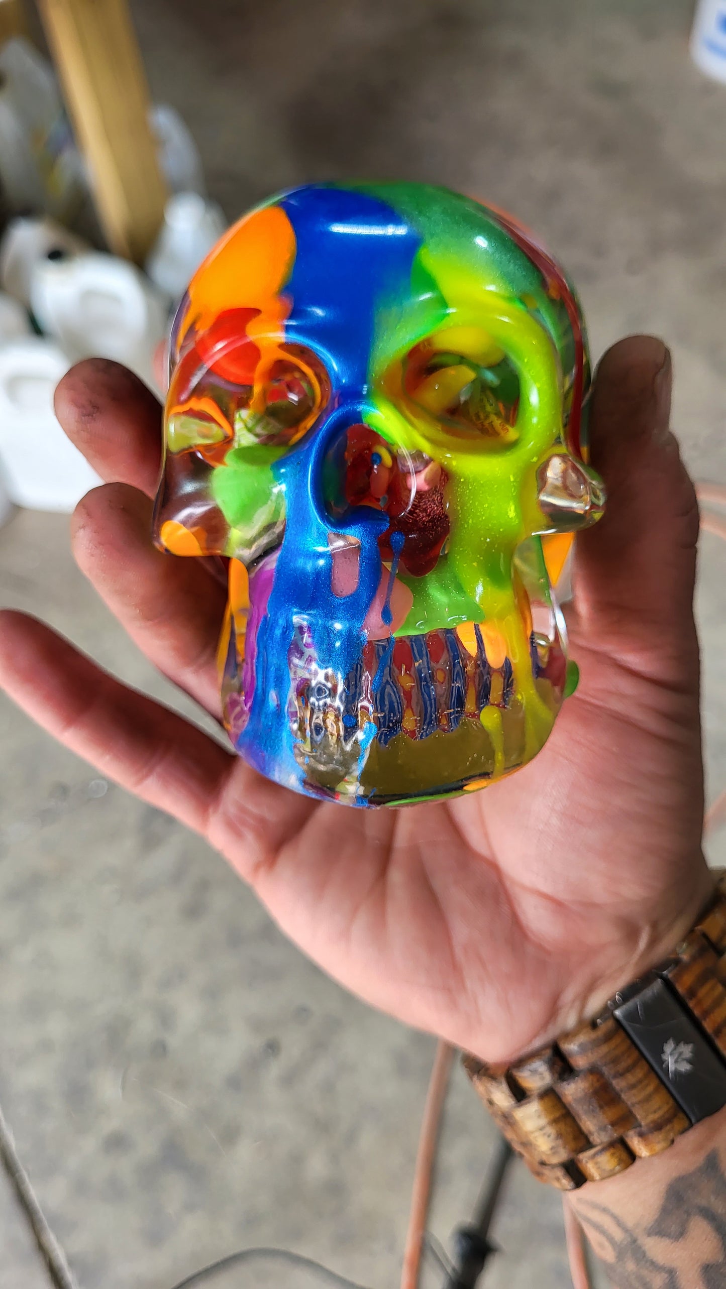 Drip sugar skull