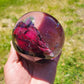 Resin Flower Sphere Keepsake – Custom Wedding & Memorial Floral Preservation Orb