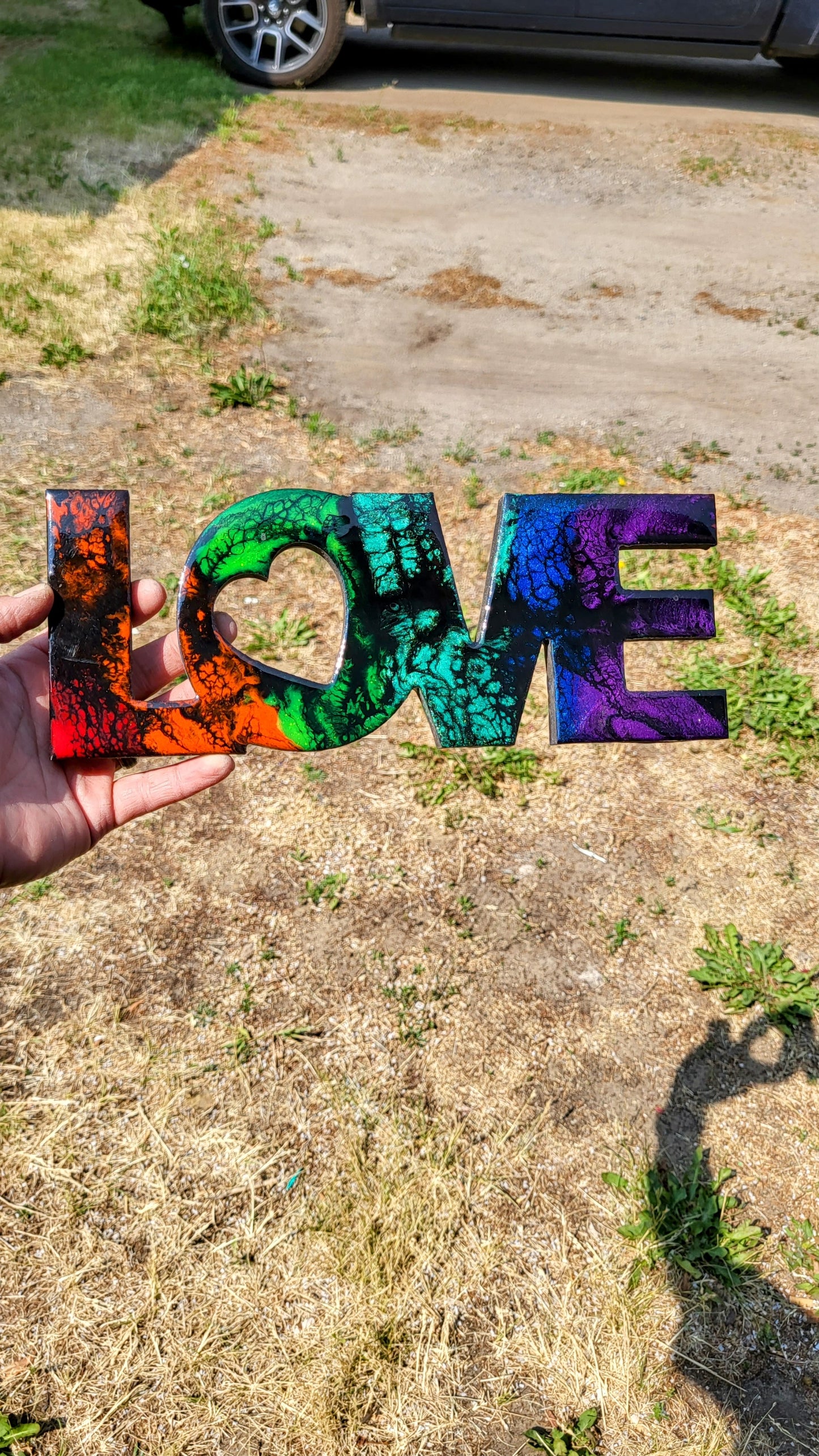 Rainbow Pride Love Sign