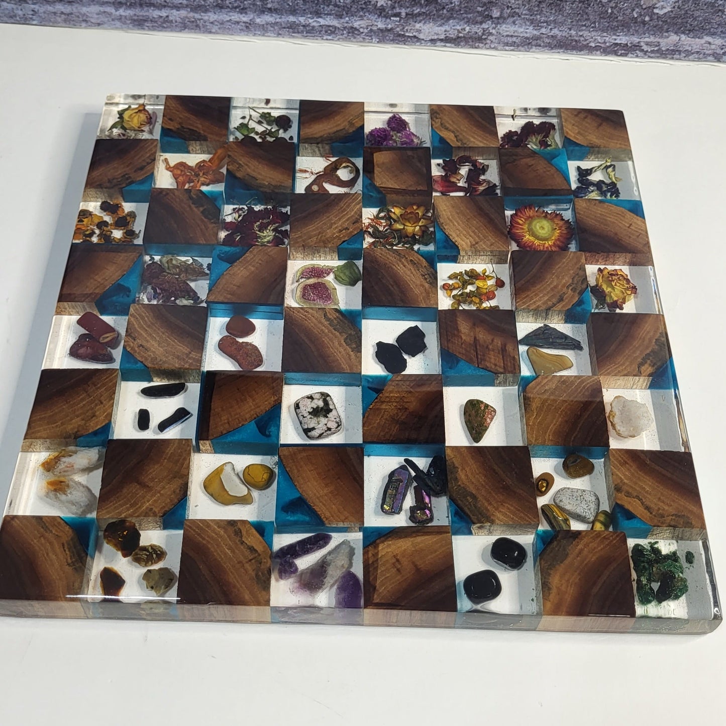Botanical & Crystal Chess Board