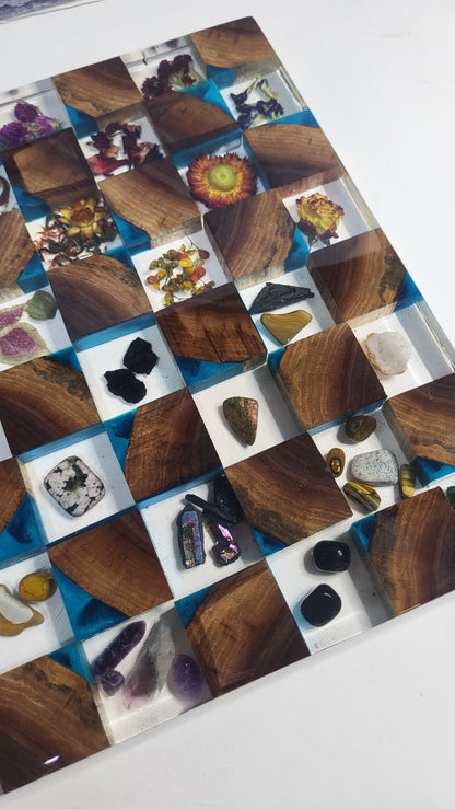 Botanical & Crystal Chess Board