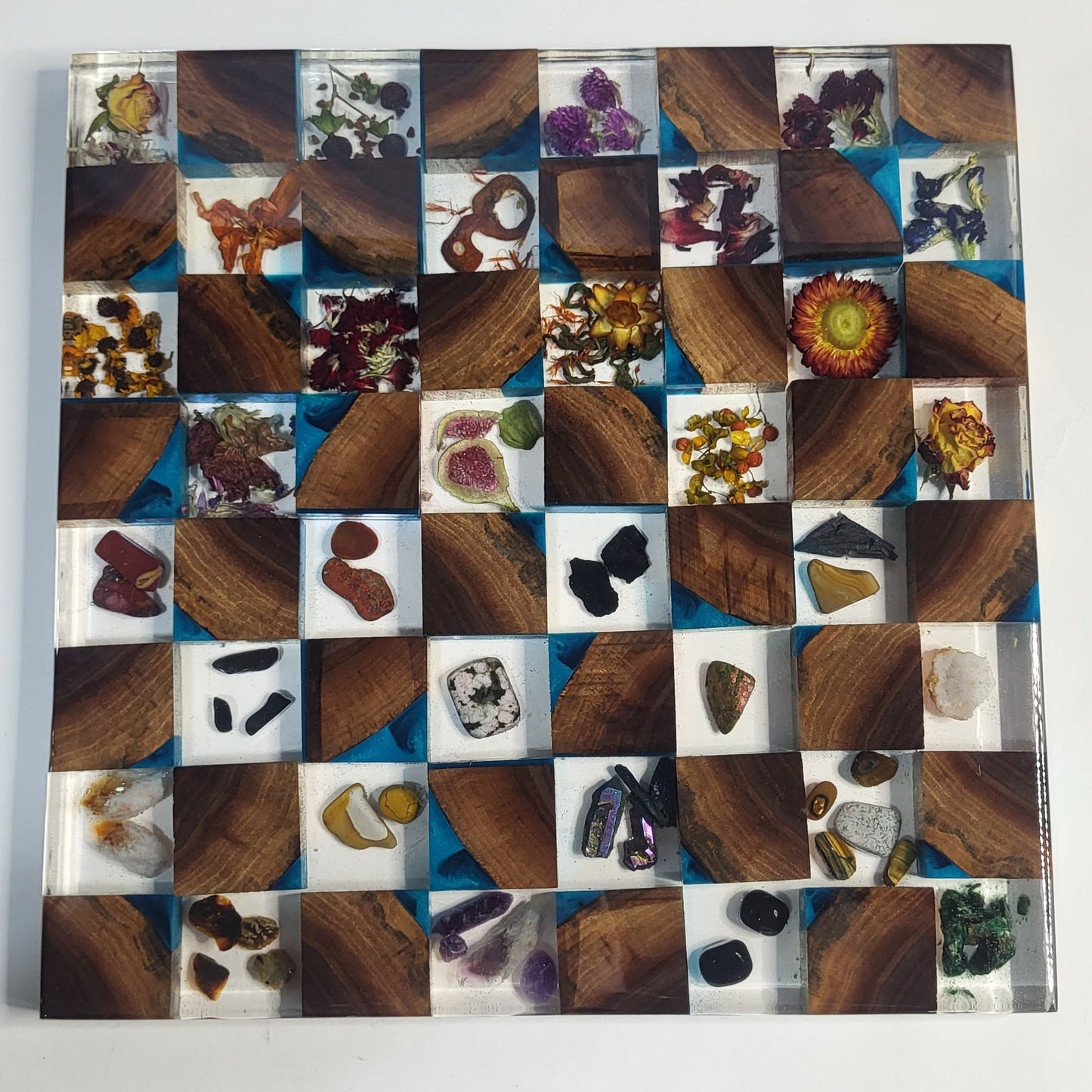 Botanical & Crystal Chess Board